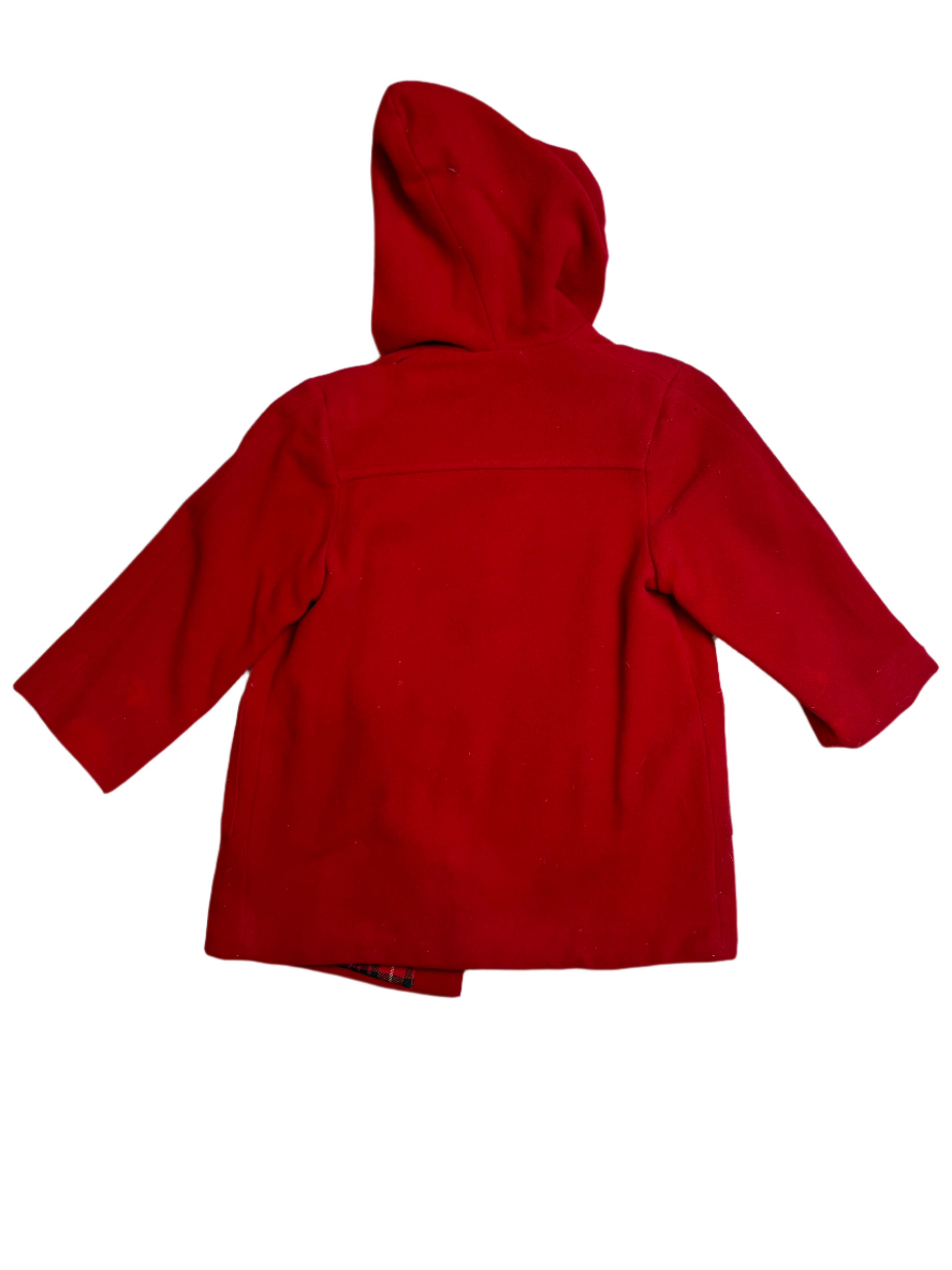 Vintage Child's Red Duffle Coat 8-10Y