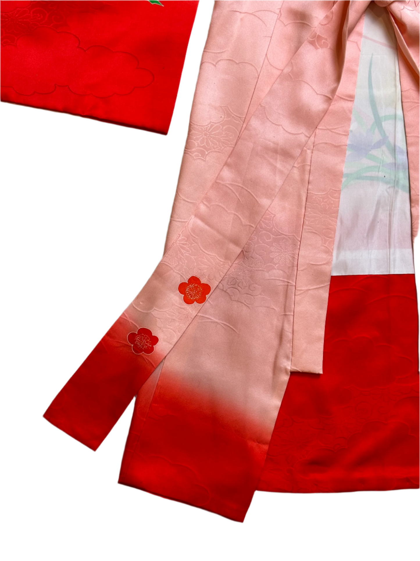 Vintage Child's Japanese Ombre Silk Kimono 8-10Y