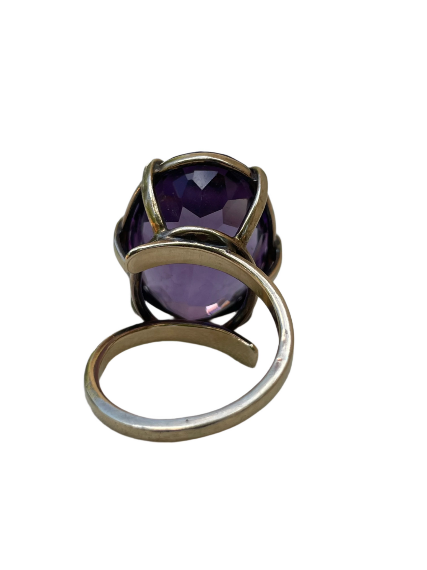 21 ct Amethyst/Gold Ring Sz 6 3/4