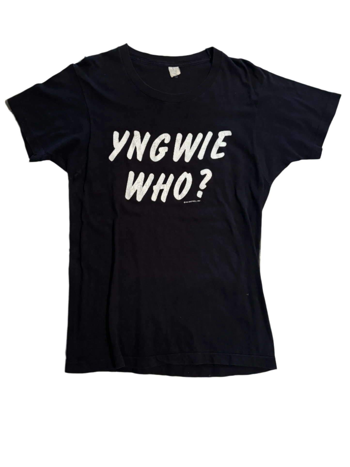 '86 Vintage Yngwie Who? Blk T-Shirt - SML