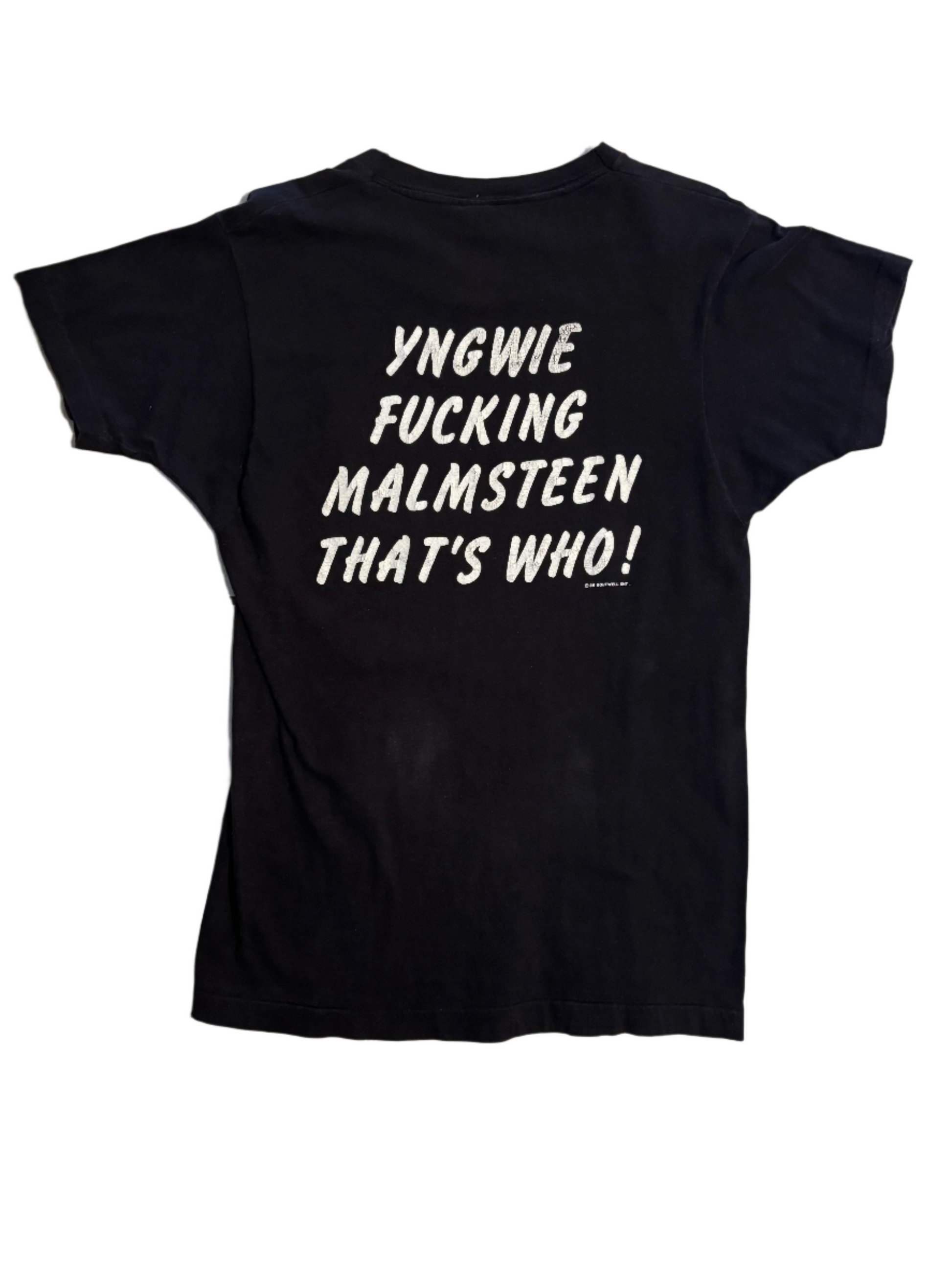 '86 Vintage Yngwie Who? Blk T-Shirt - SML