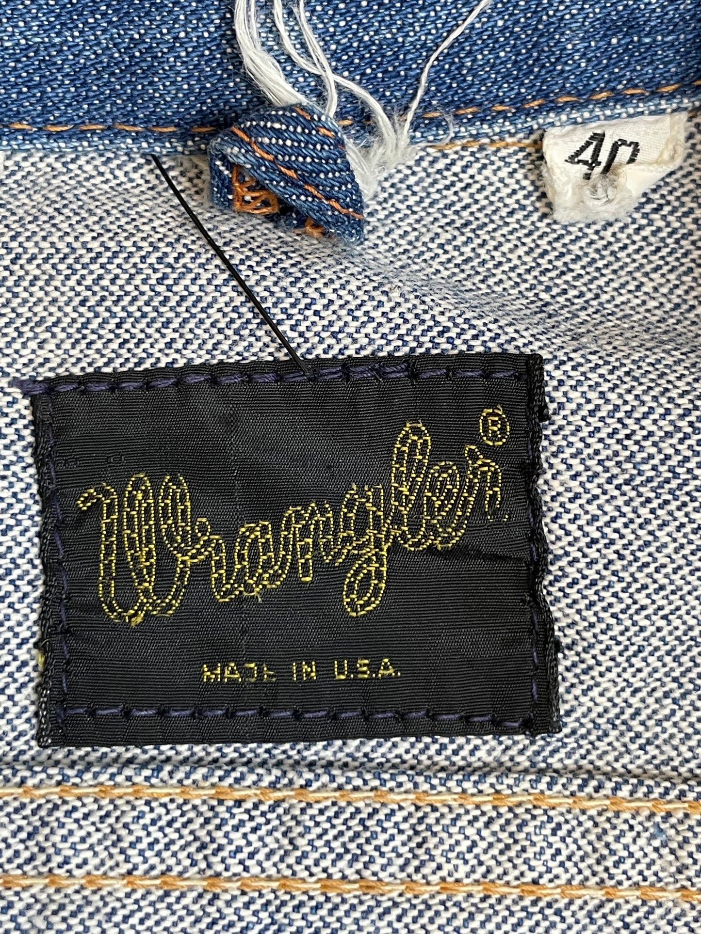 '60s Vintage Wrangler USA Wash Denim Jacket - LRG