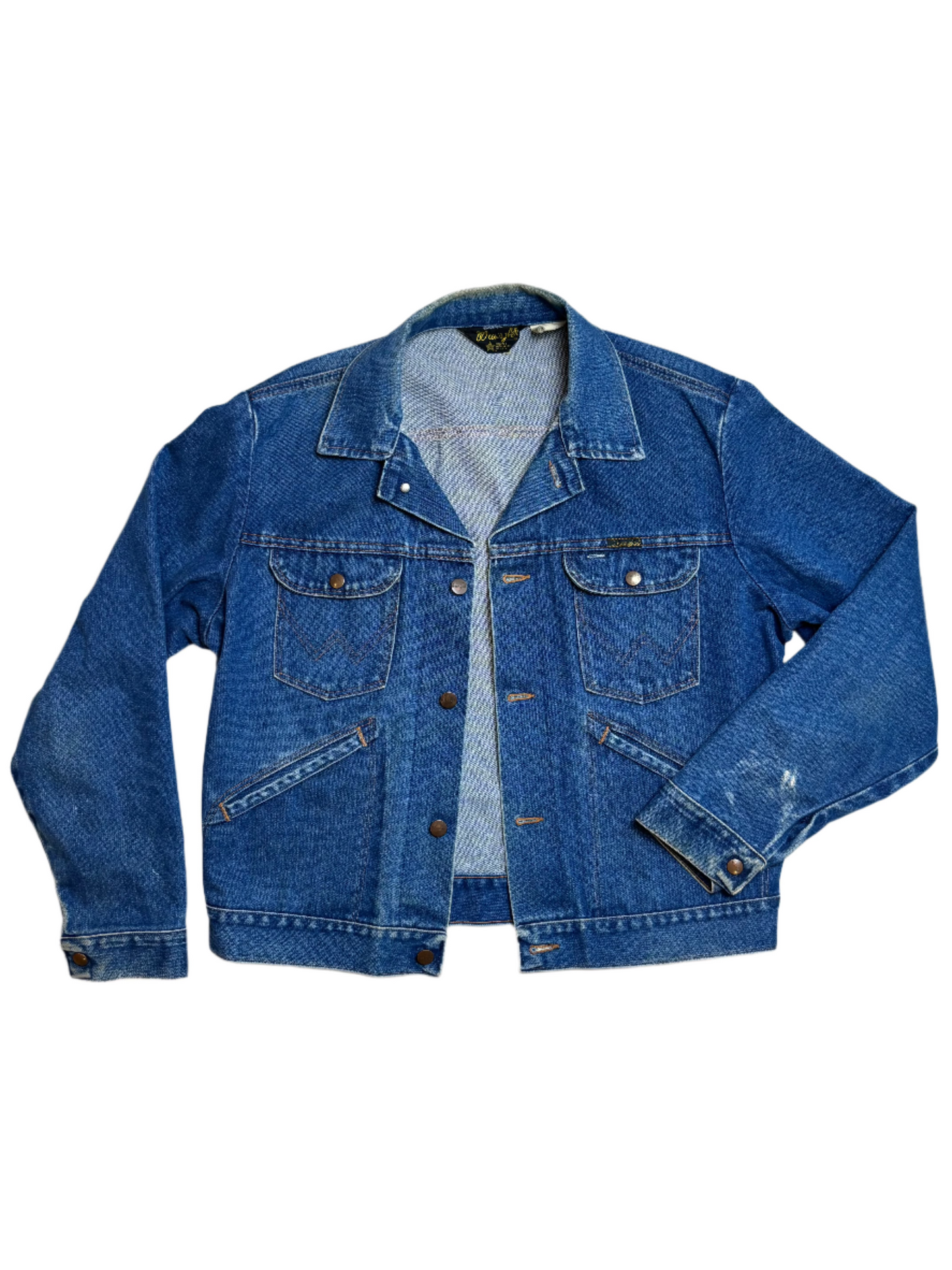 '70s Vintage Wrangler Denim Jkt Drk Wash 44 - XL