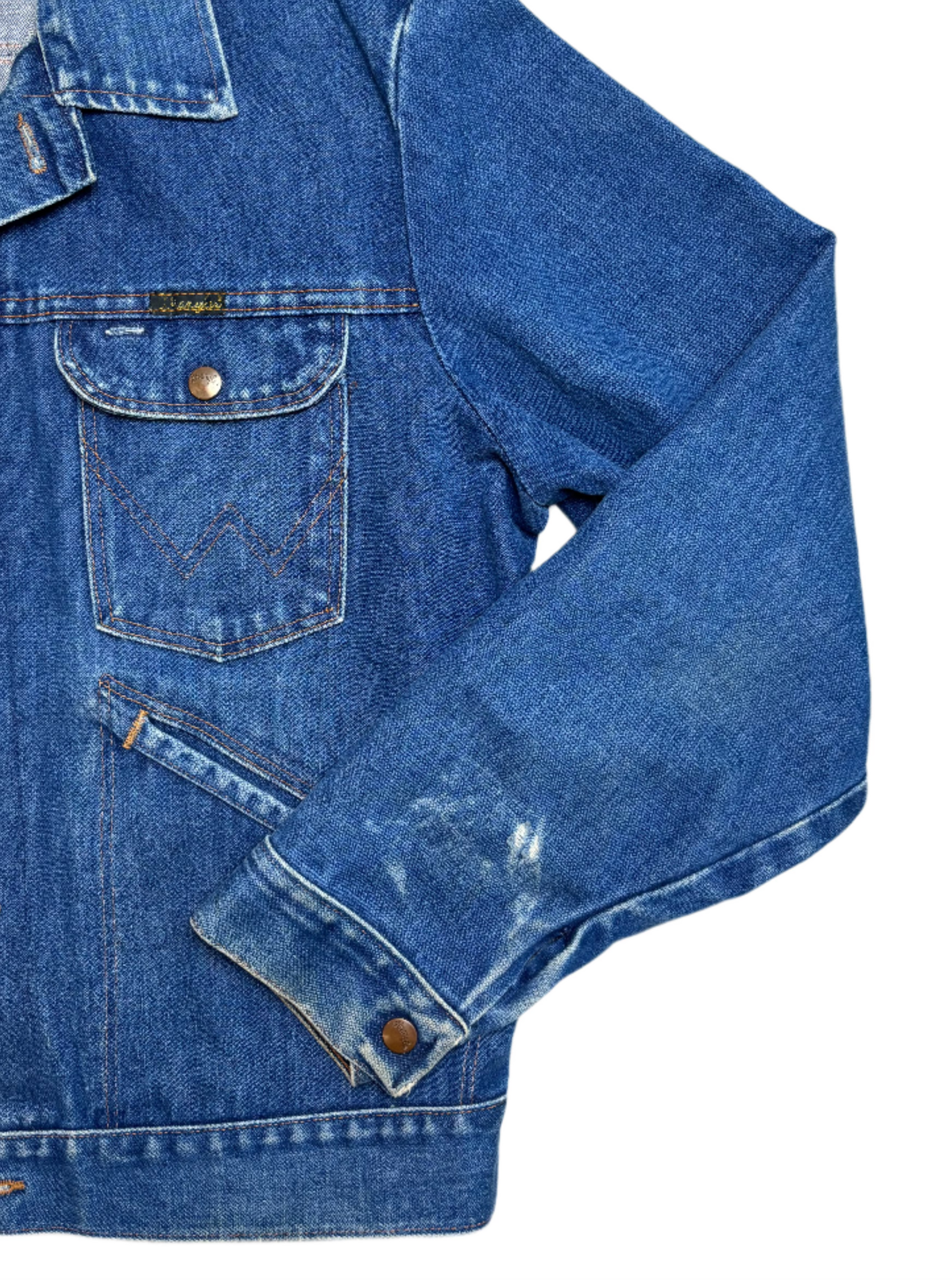 '70s Vintage Wrangler Denim Jkt Drk Wash 44 - XL