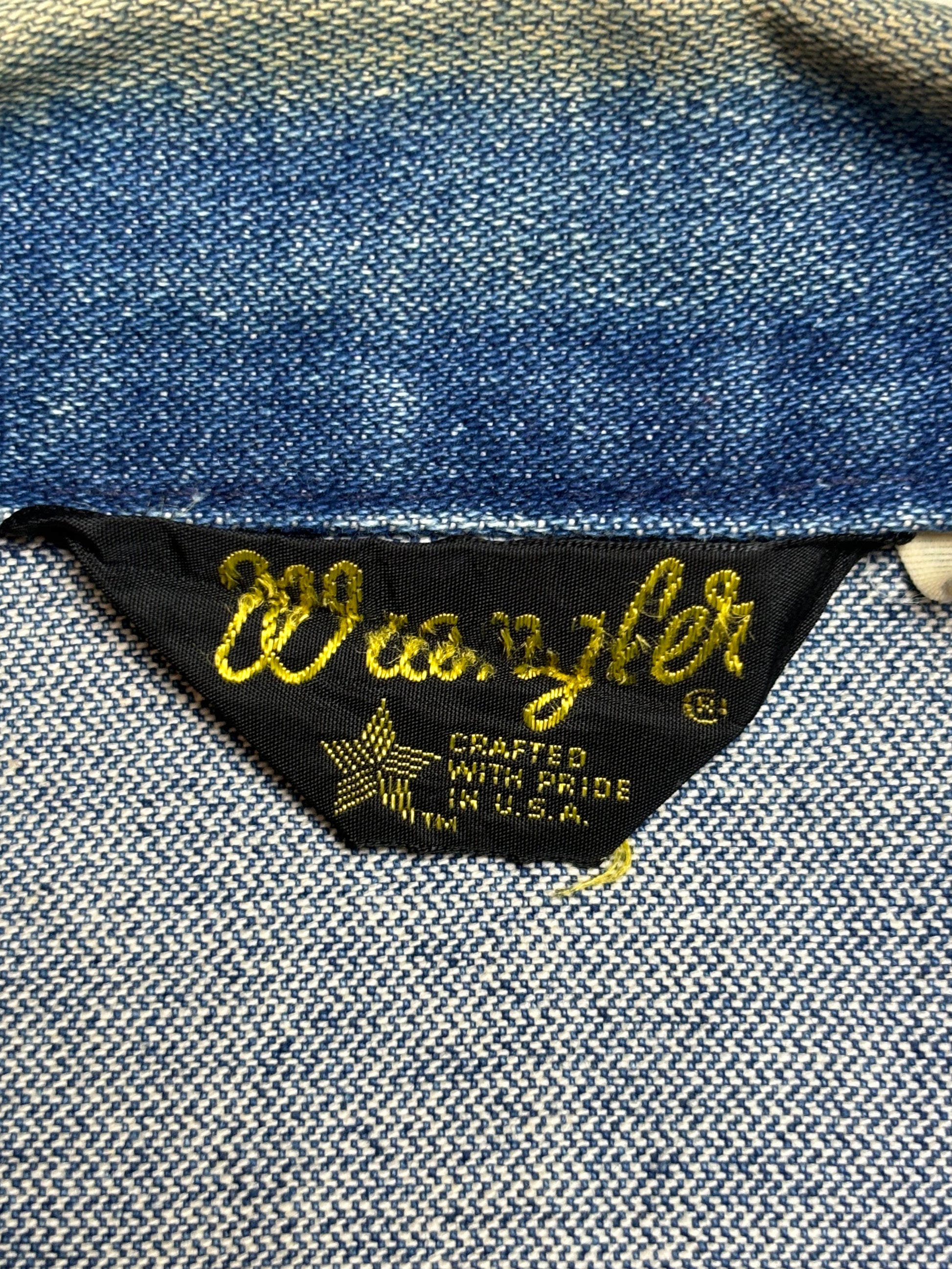 '70s Vintage Wrangler Denim Jkt Drk Wash 44 - XL