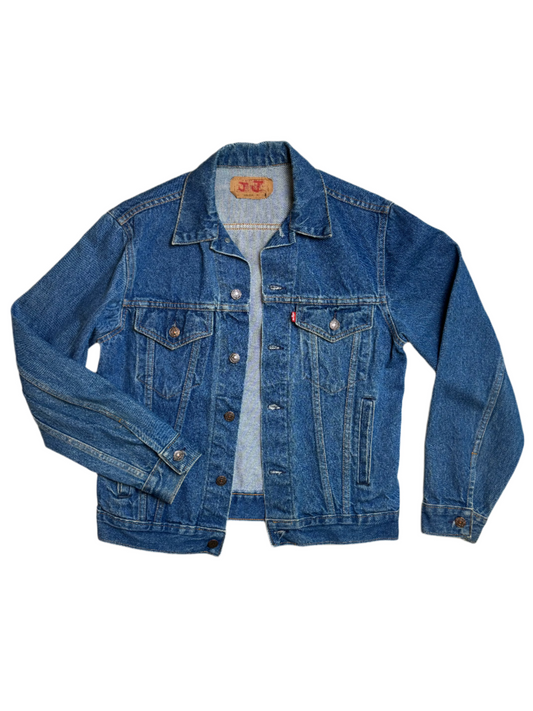 '80s Vintage Levis Blue Denim Trucker Jkt - MED