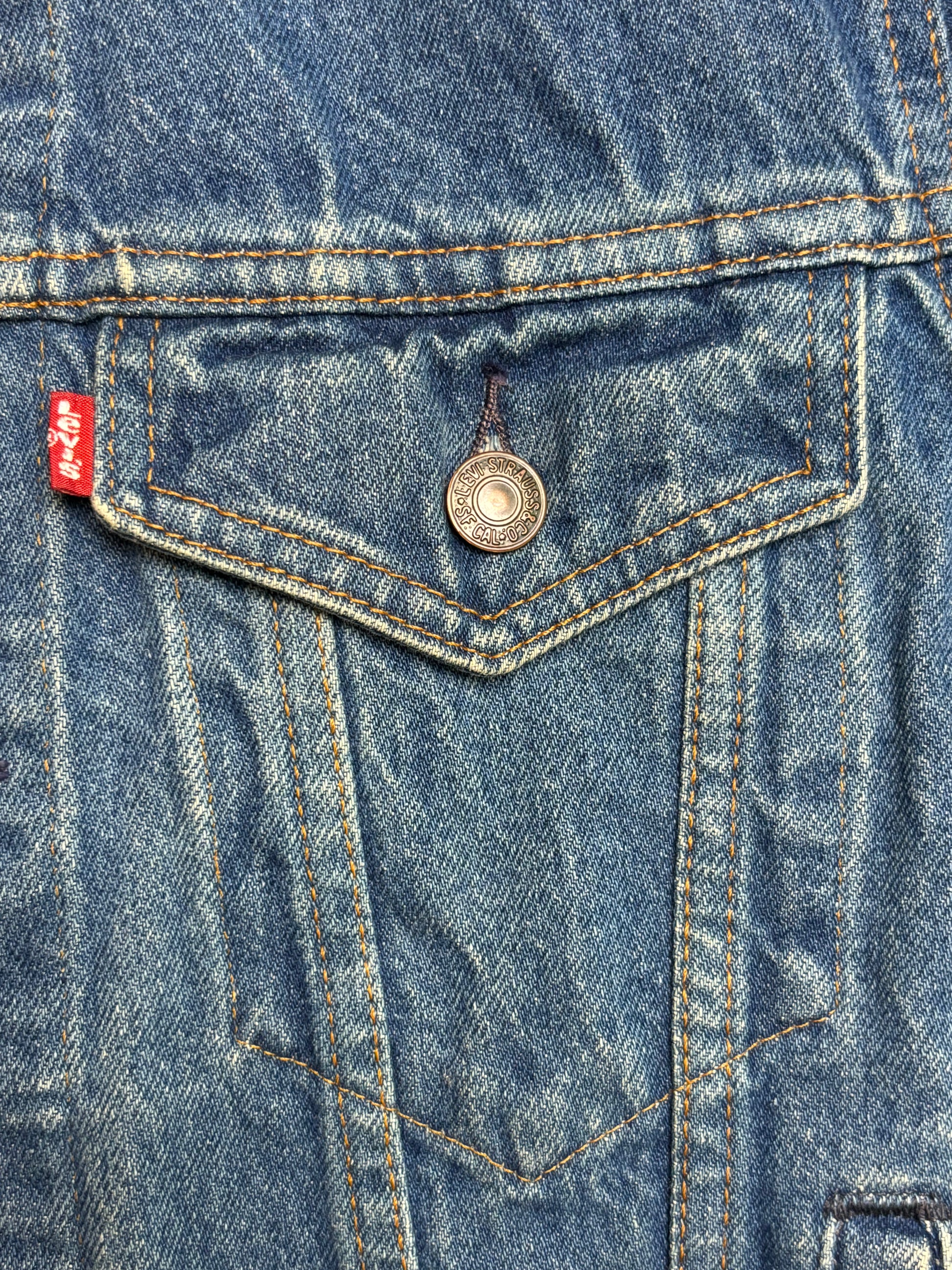 '80s Vintage Levis Blue Denim Trucker Jkt - MED