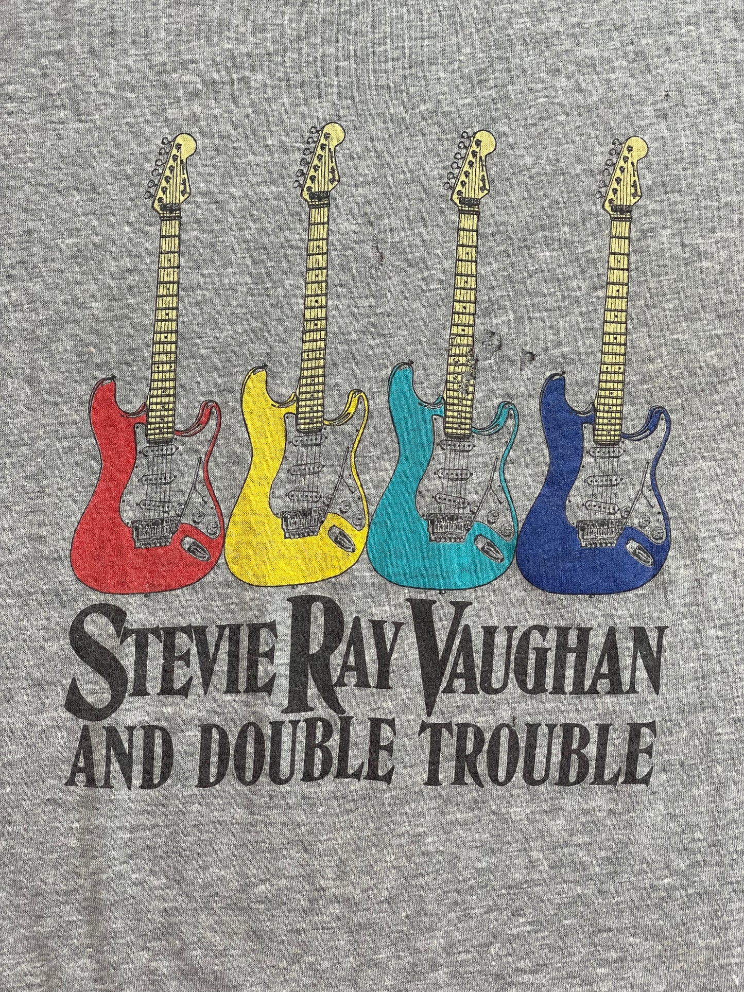 '80s/90s Vintage Stevie Ray Vaughn & Double Trouble Gry T-Shirt - LRG