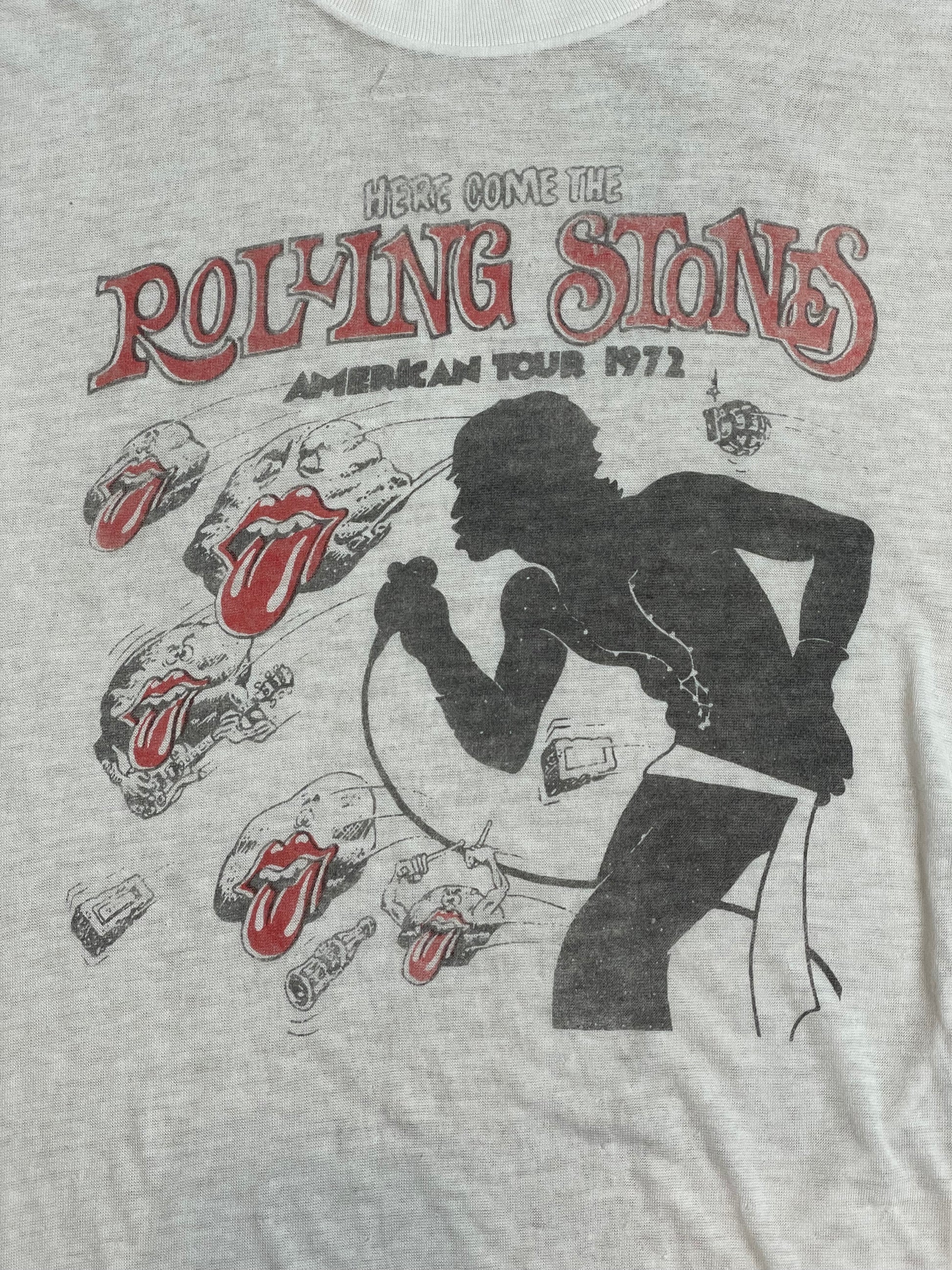 '72 Vintage Rolling Stones White Tour T-Shirt - LRG