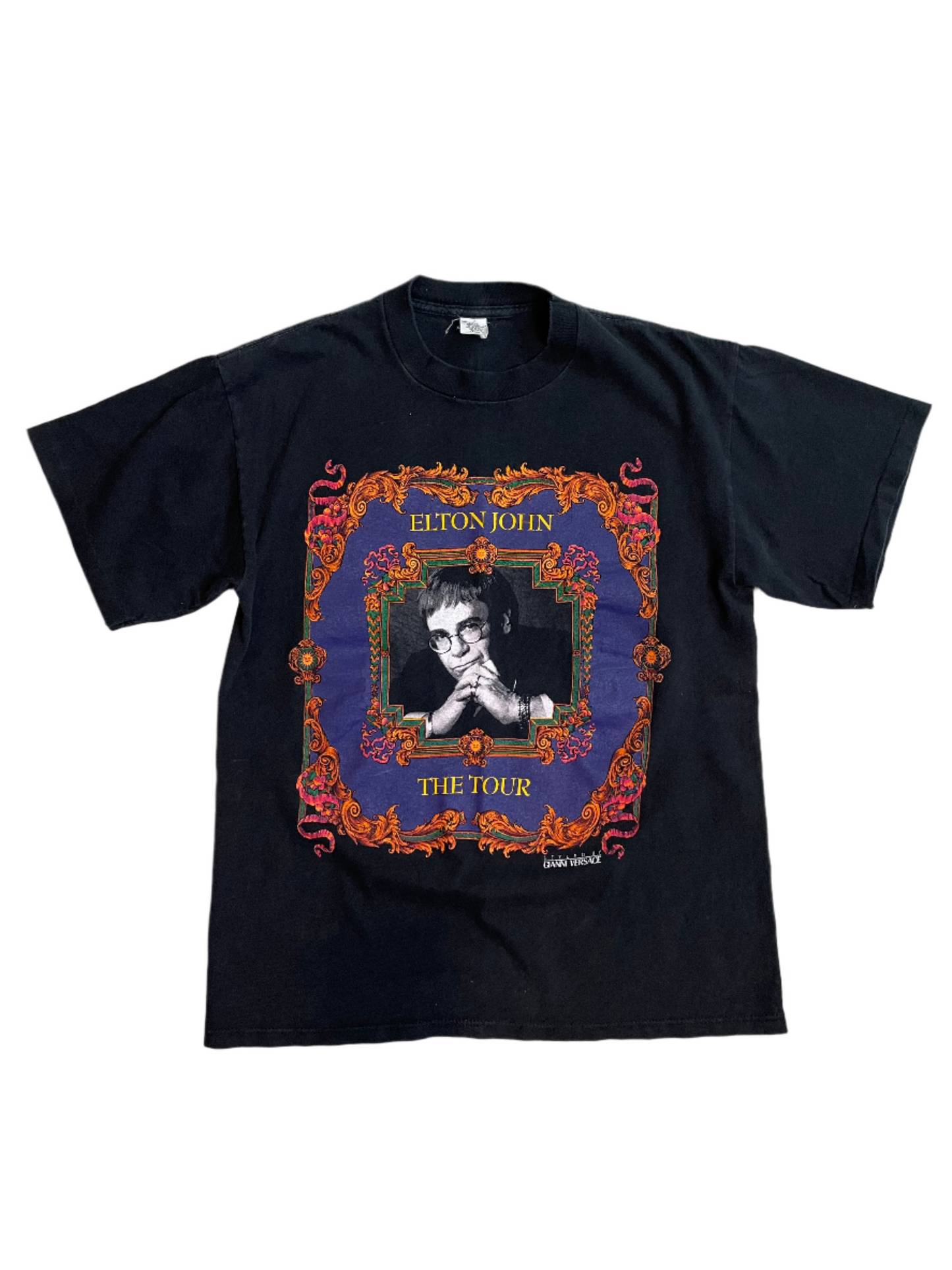 Elton John Gianni Versace Blk T-Shirt - LRG