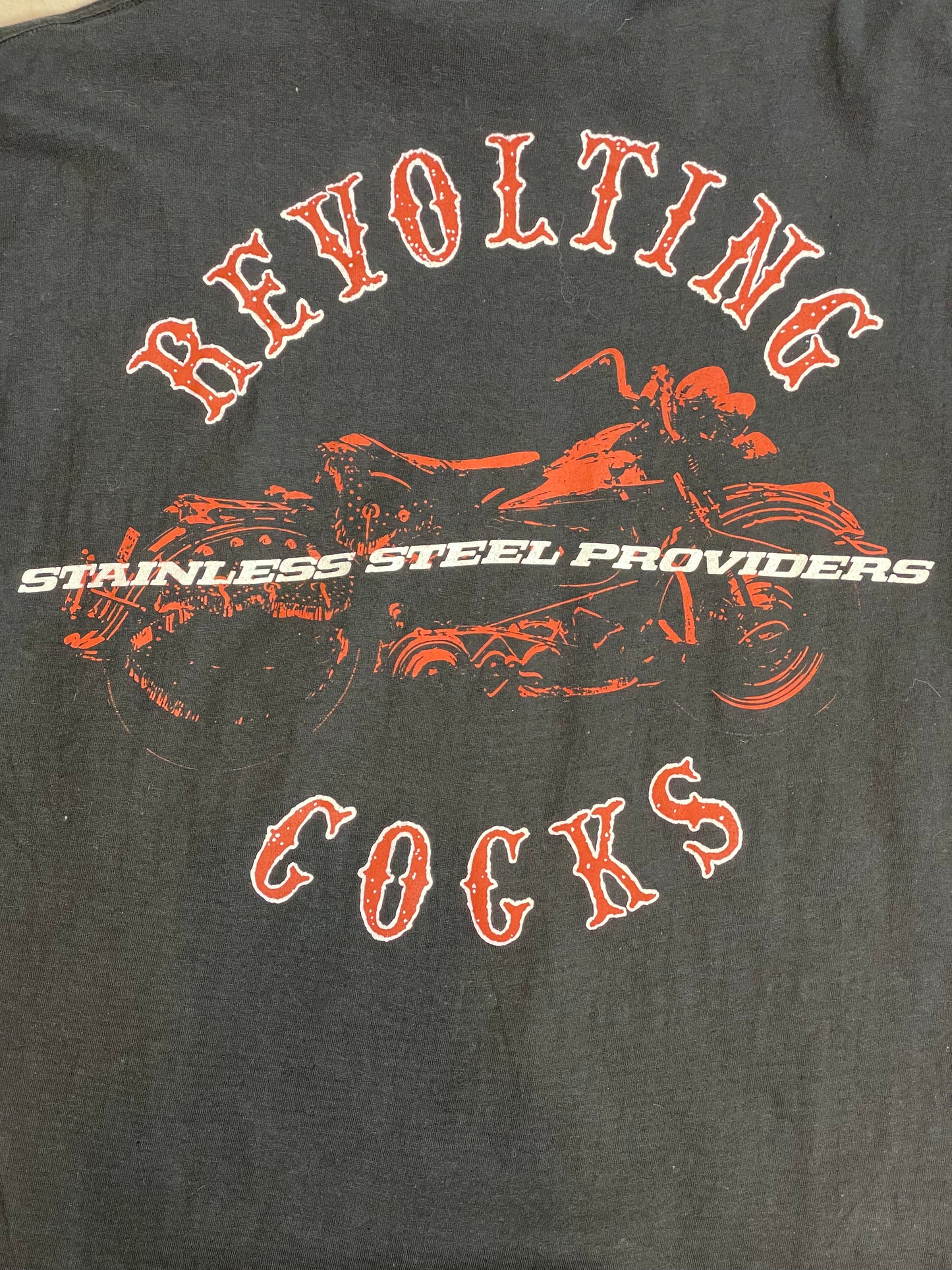 '91 Vintage Revolting Cocks Stainless Steel Blk T-Shirt - MED