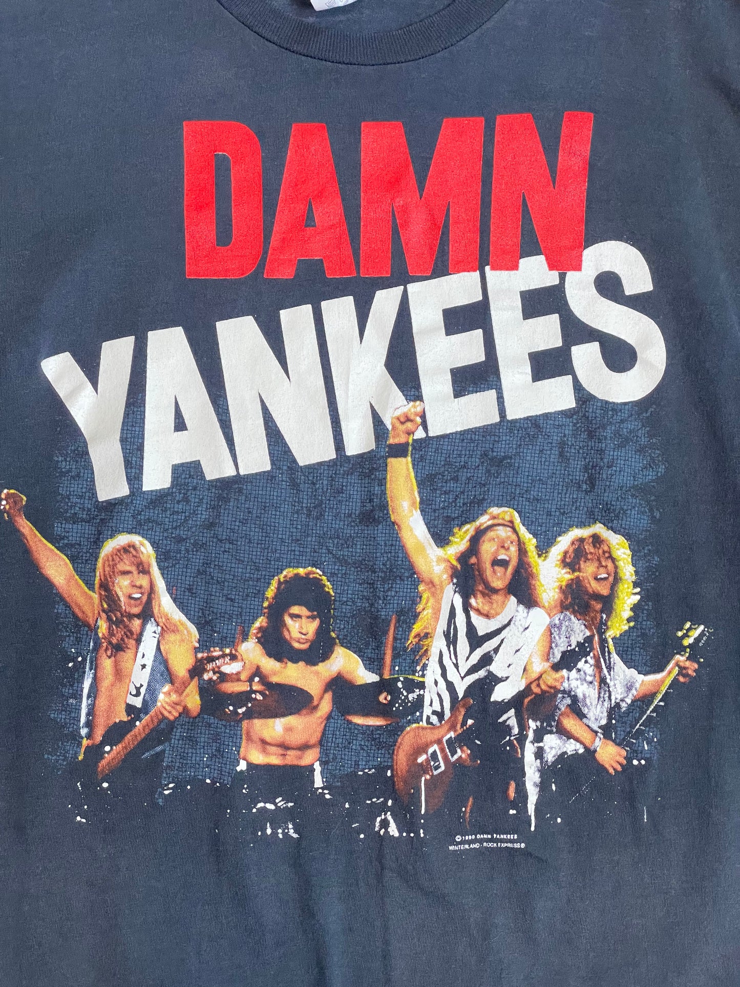 1990-1991 Vintage Damn Yankees World Tour Blk T-Shirt - LRG