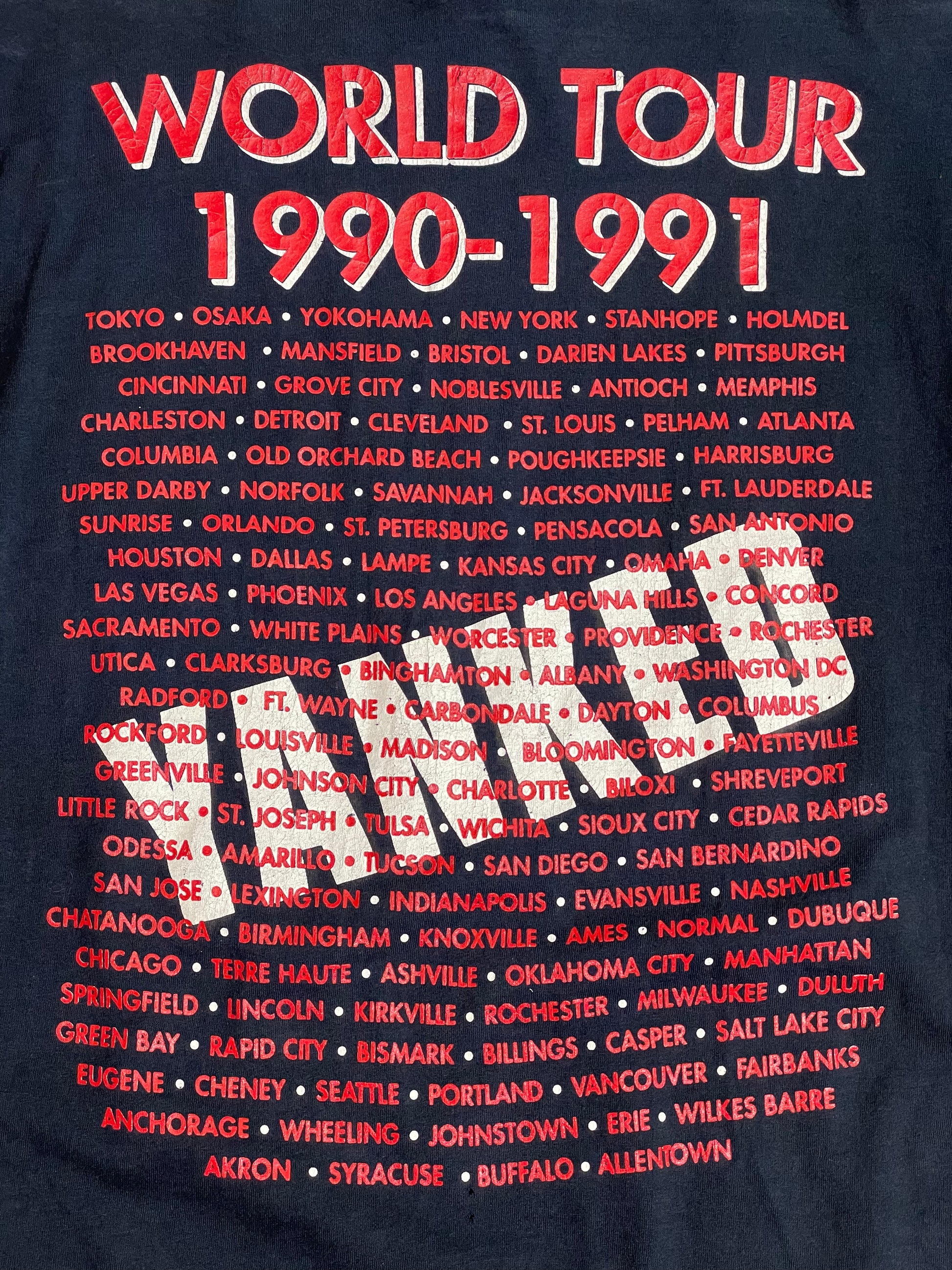 1990-1991 Vintage Damn Yankees World Tour Blk T-Shirt - LRG