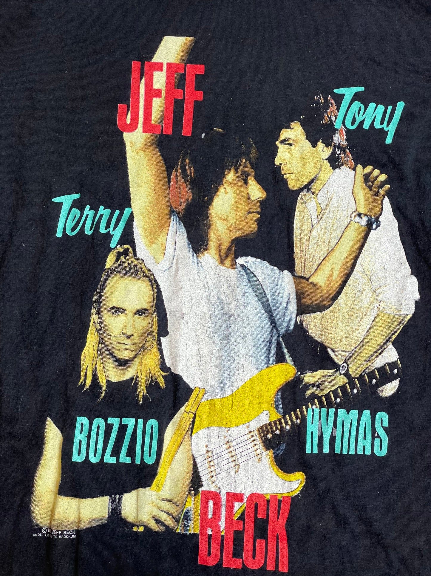 '89 Vintage Jeff Beck Guitar Shop Blk T-Shirt - LRG