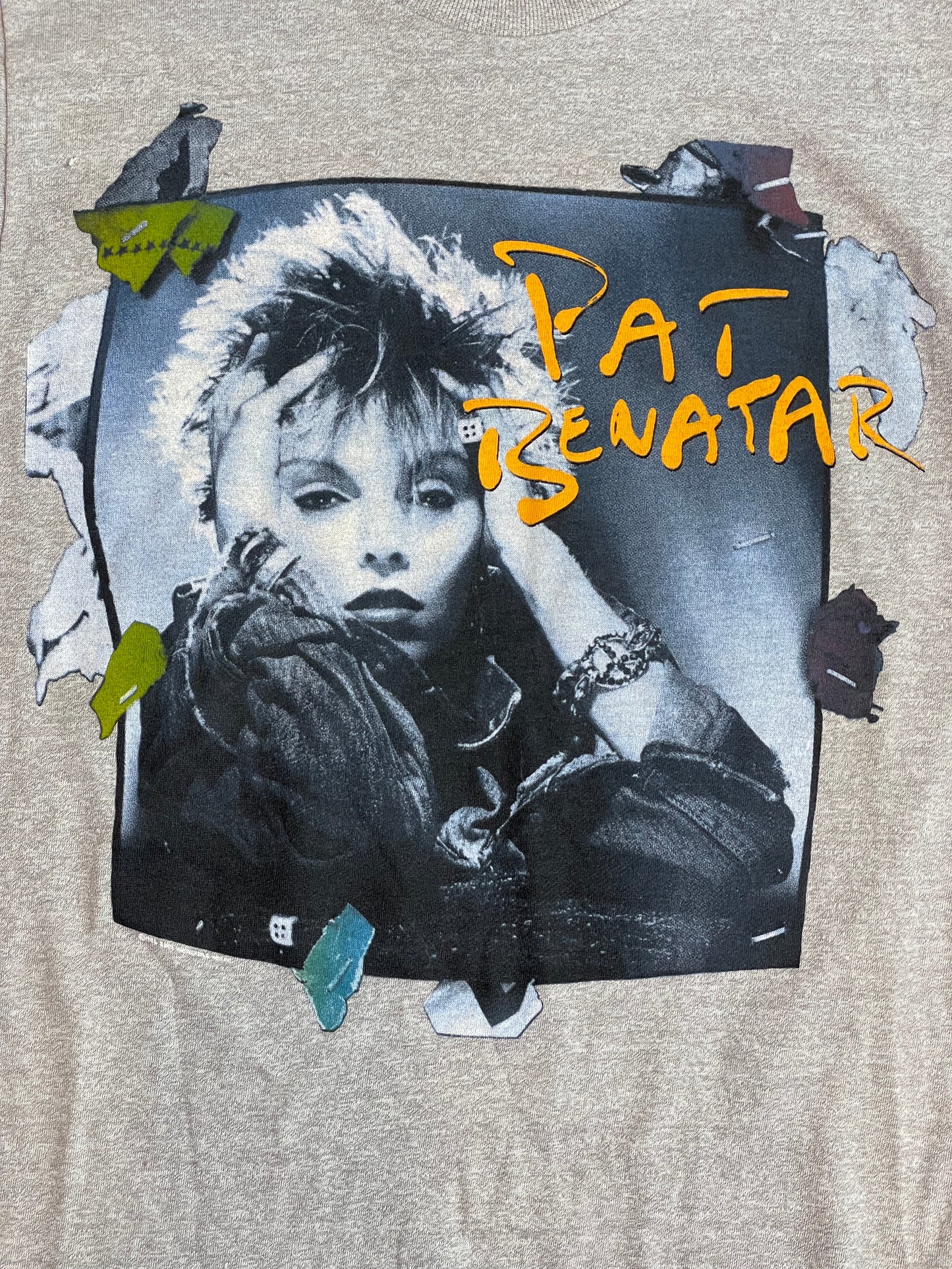 '86 Vintage Pat Benatar "Seven" Tour Gry T-Shirt - MED