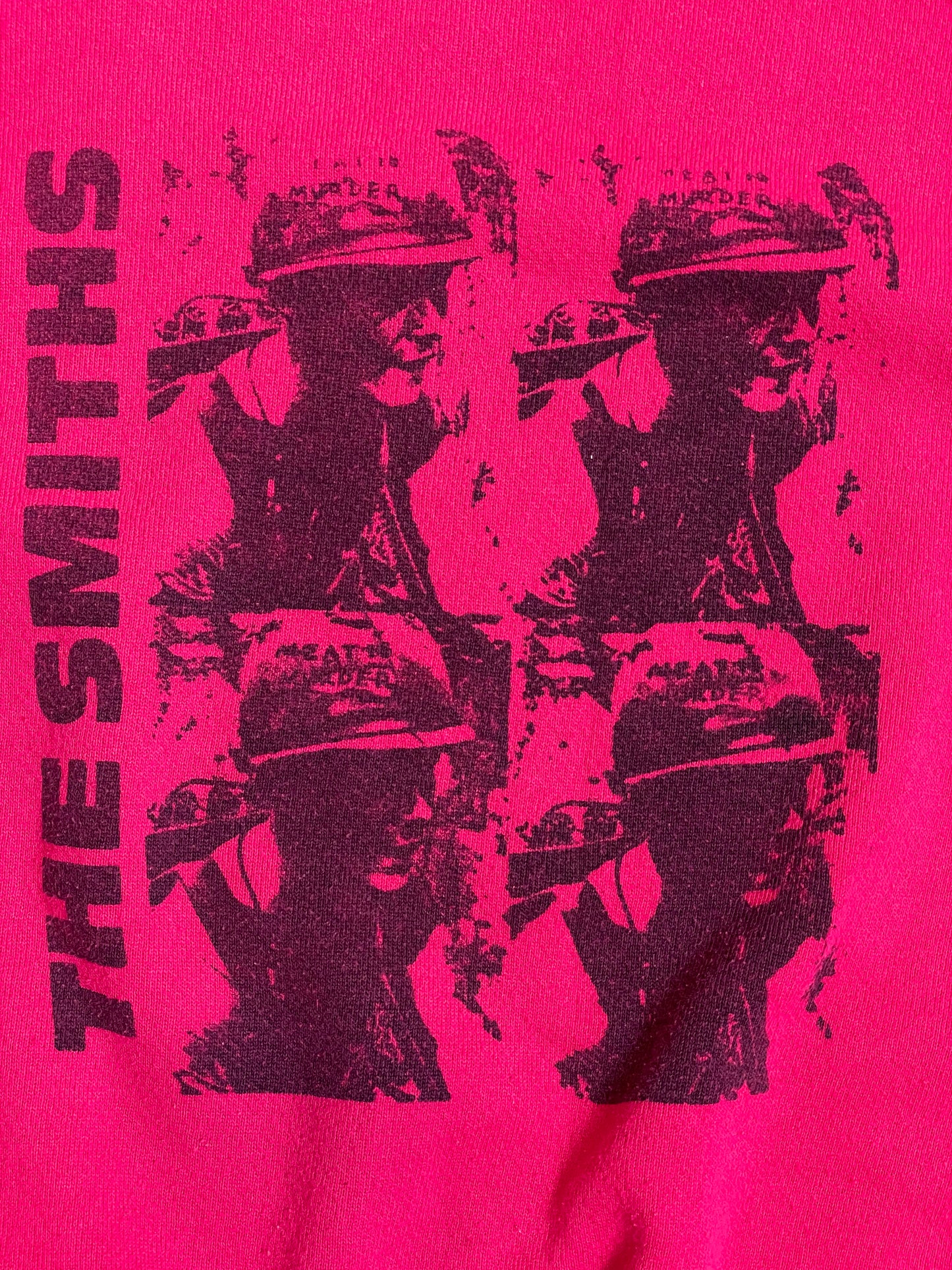 80s Vintage The Smiths "Meat is Murder" Pink Sweatshirt - XXL