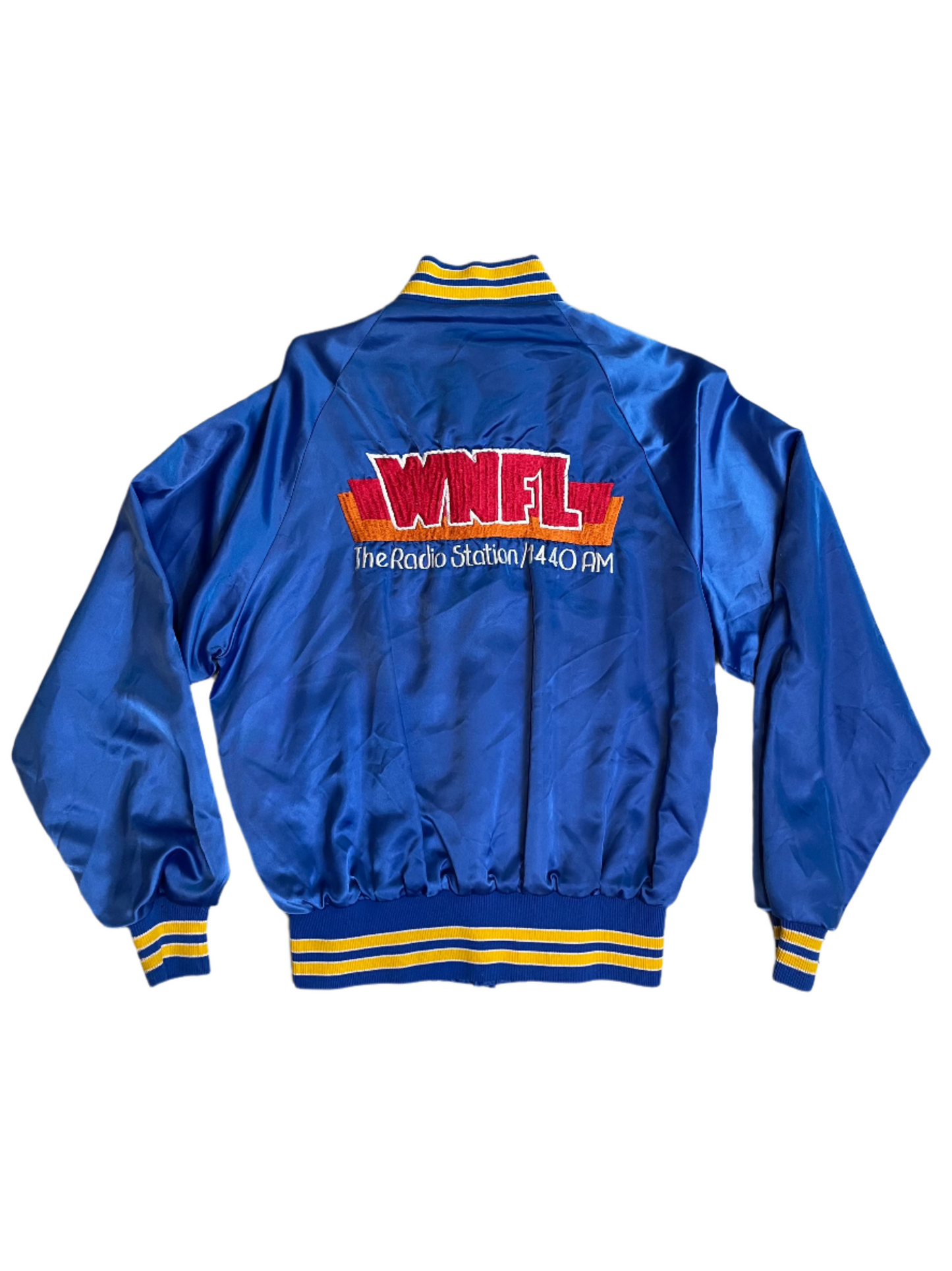 Vintage WNFL Blue Satin Bomber Jacket - LRG