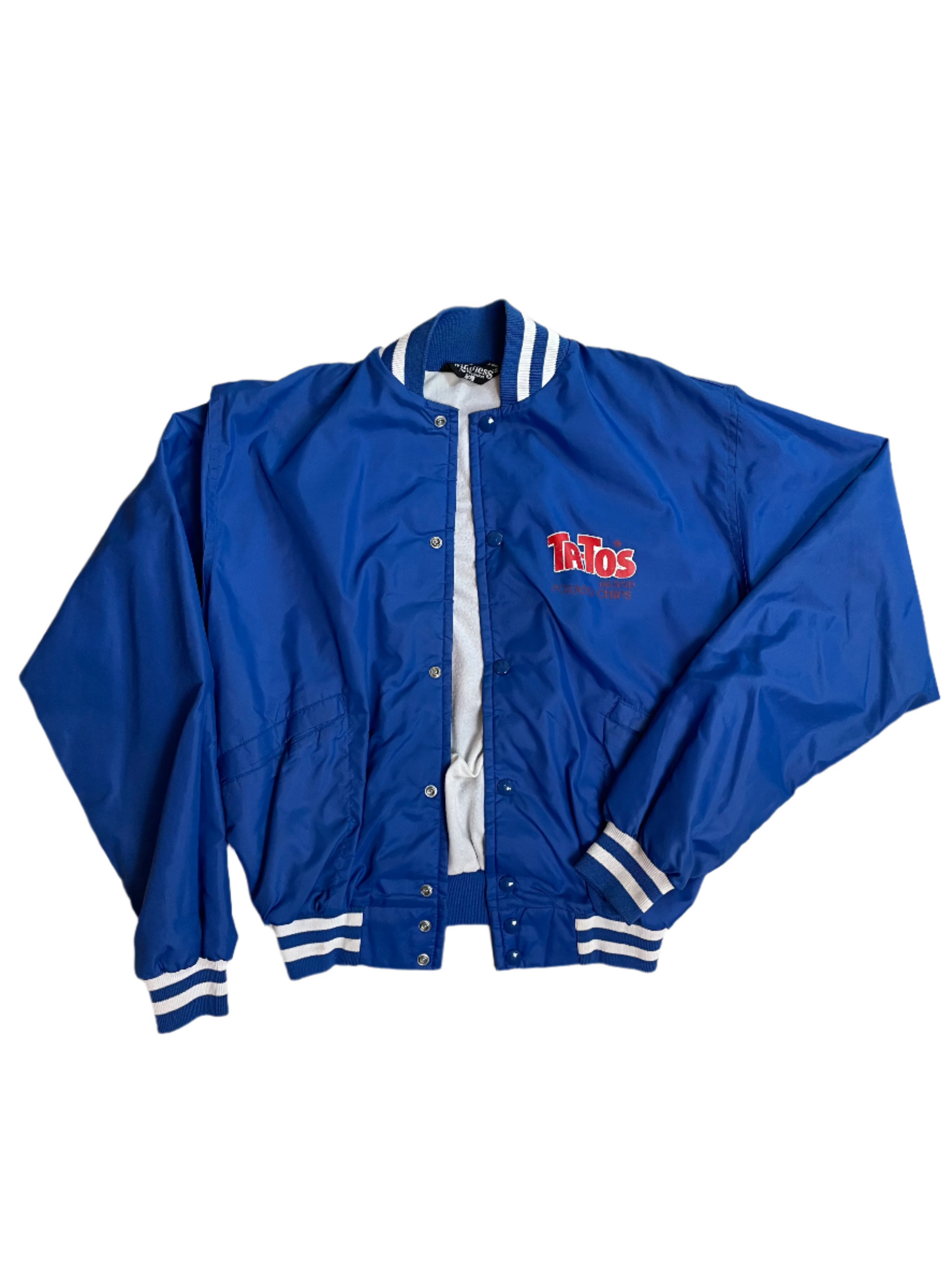 Vintage Blue Bomber Windbreaker Jacket - XL