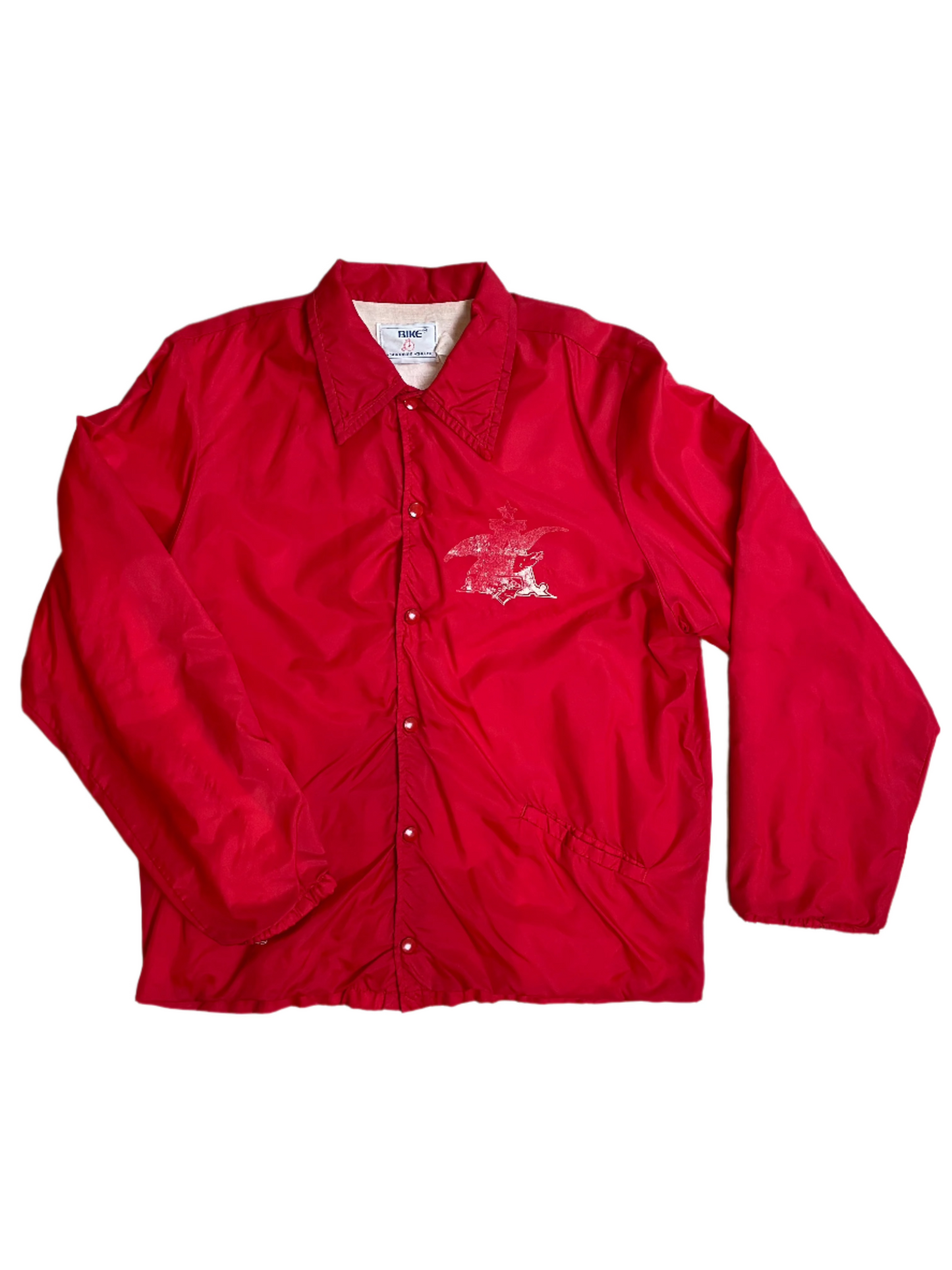 '80s Vintage Budweiser Red Windbreaker Jacket - XL