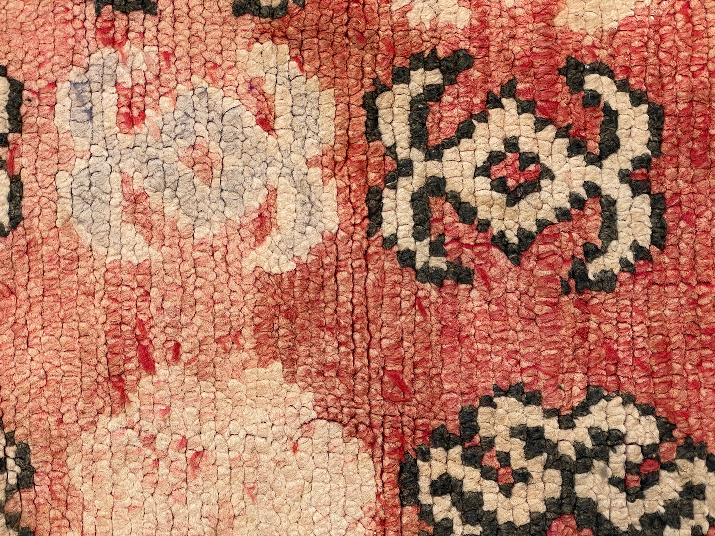 Moroccan Wool Red Carpet Pillowcase w/Abstract Pattern 1.98' x 1.29'