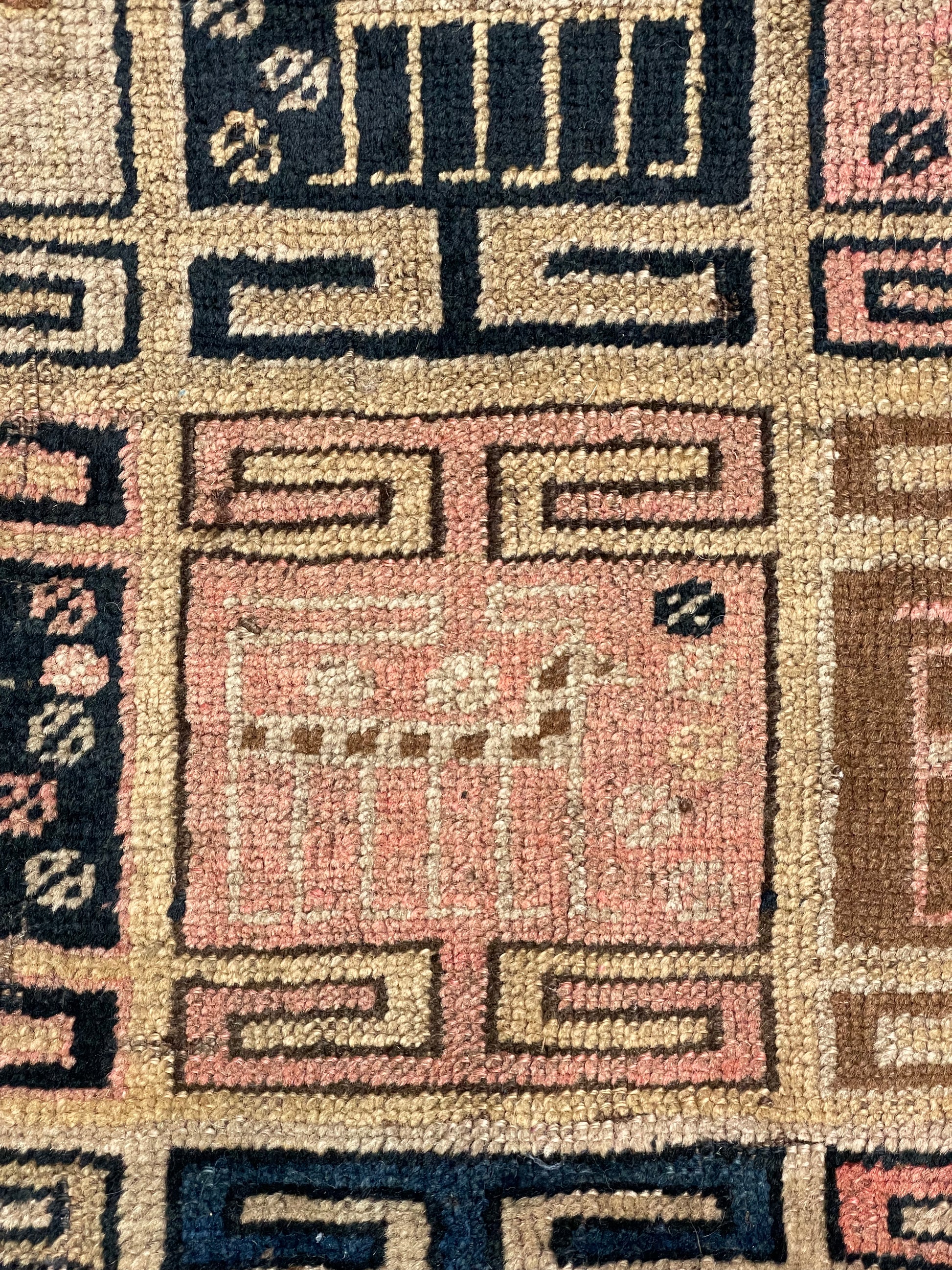 Moroccan Berber Mauve & Black Tapestry Pillowcase 2.04' x 1.25'