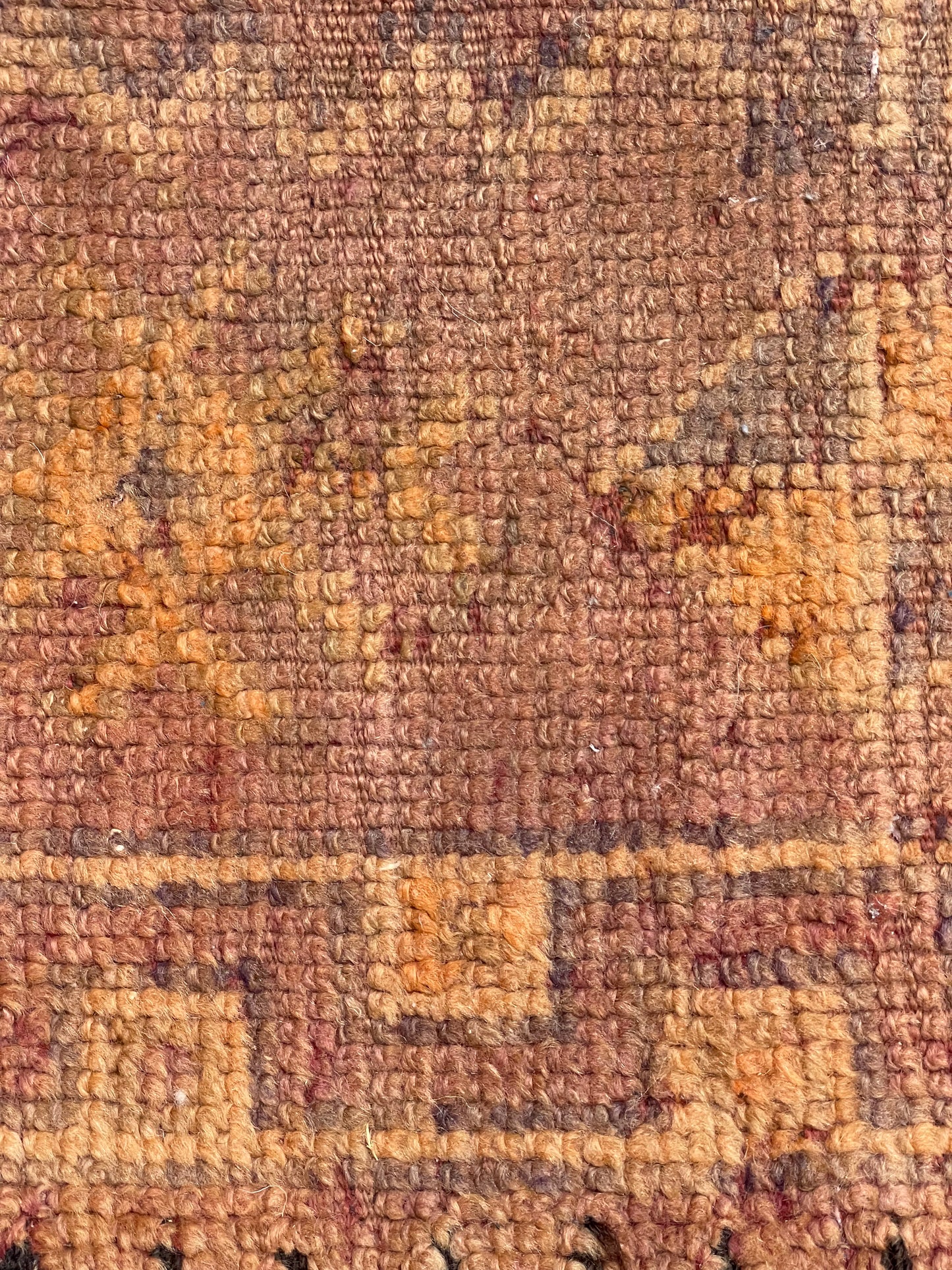 Moroccan Faded Mauve Wool Tapestry Pillowcase 1.67' x 1.25'