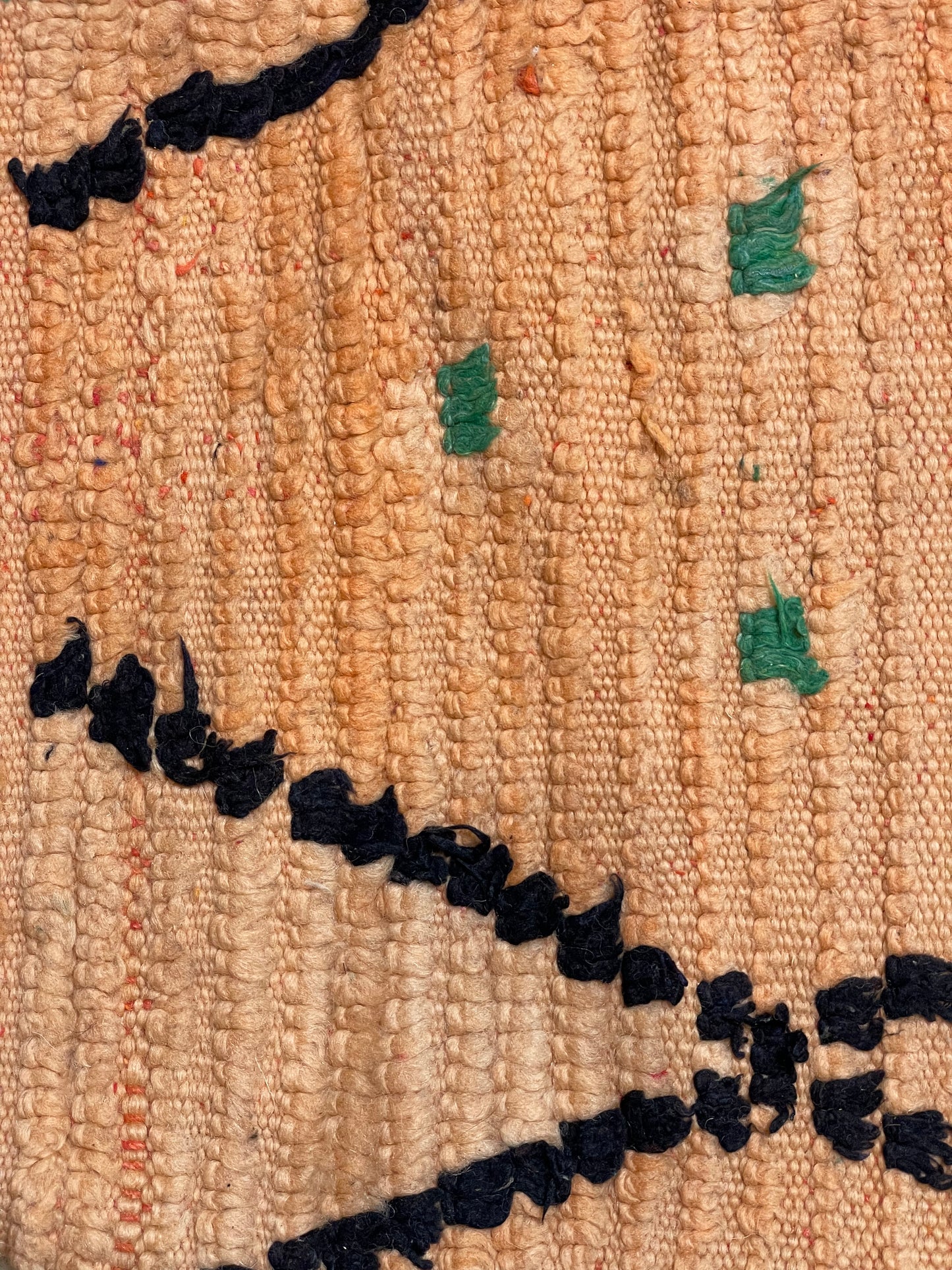 Moroccan Wool Peach Tapestry Pillowcase 1.79' x 1.29'