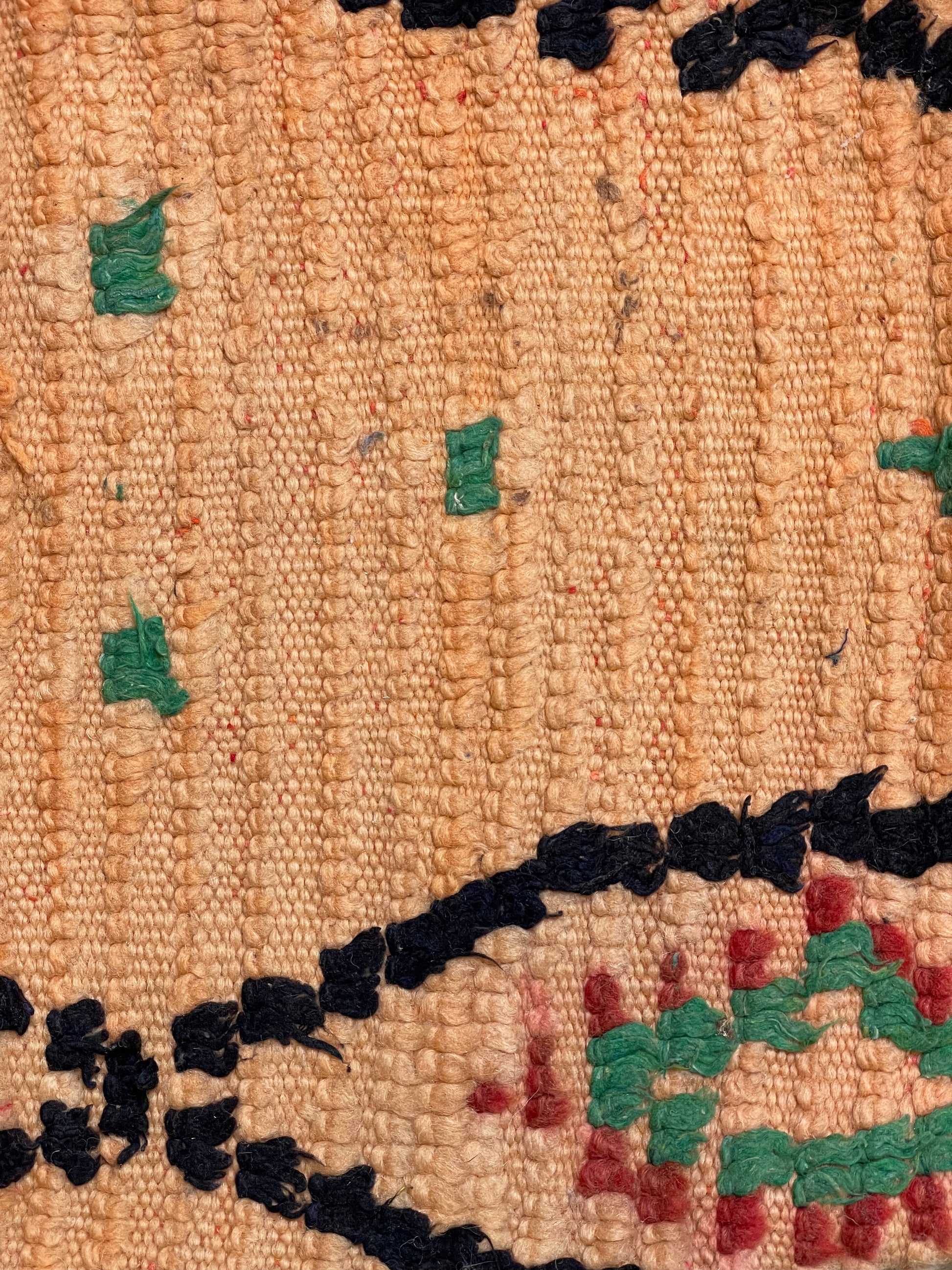 Moroccan Wool Peach Tapestry Pillowcase 1.79' x 1.29'