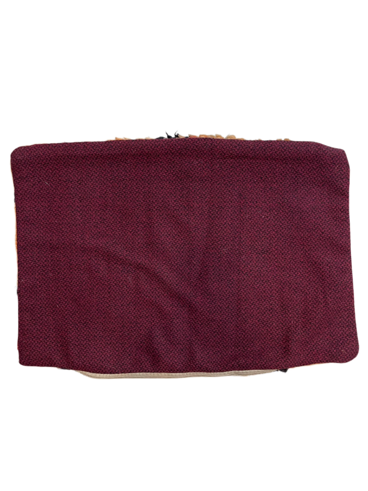 Moroccan Wool Peach Tapestry Pillowcase 1.79' x 1.29'