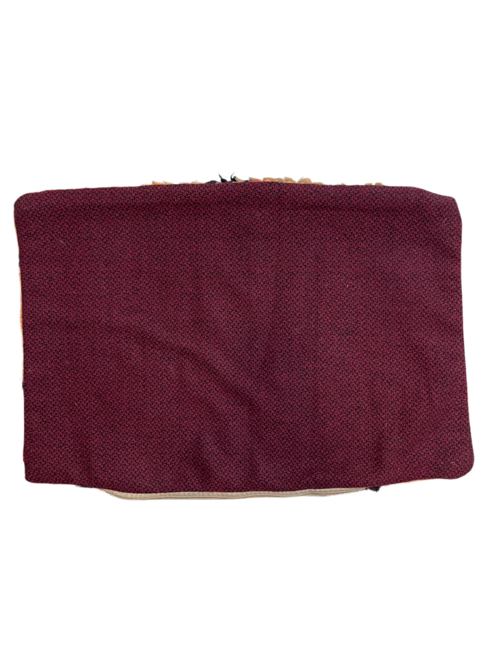 Moroccan Wool Peach Tapestry Pillowcase 1.79' x 1.29'