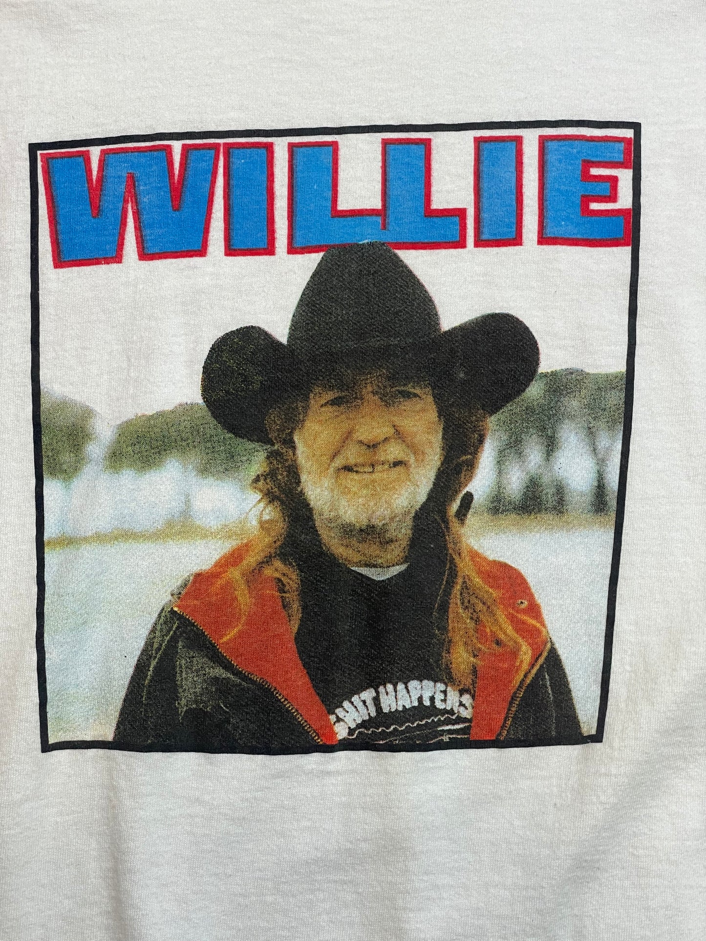 '91 Vintage Willie Nelson IRS Tapes Wht T-Shirt - LRG