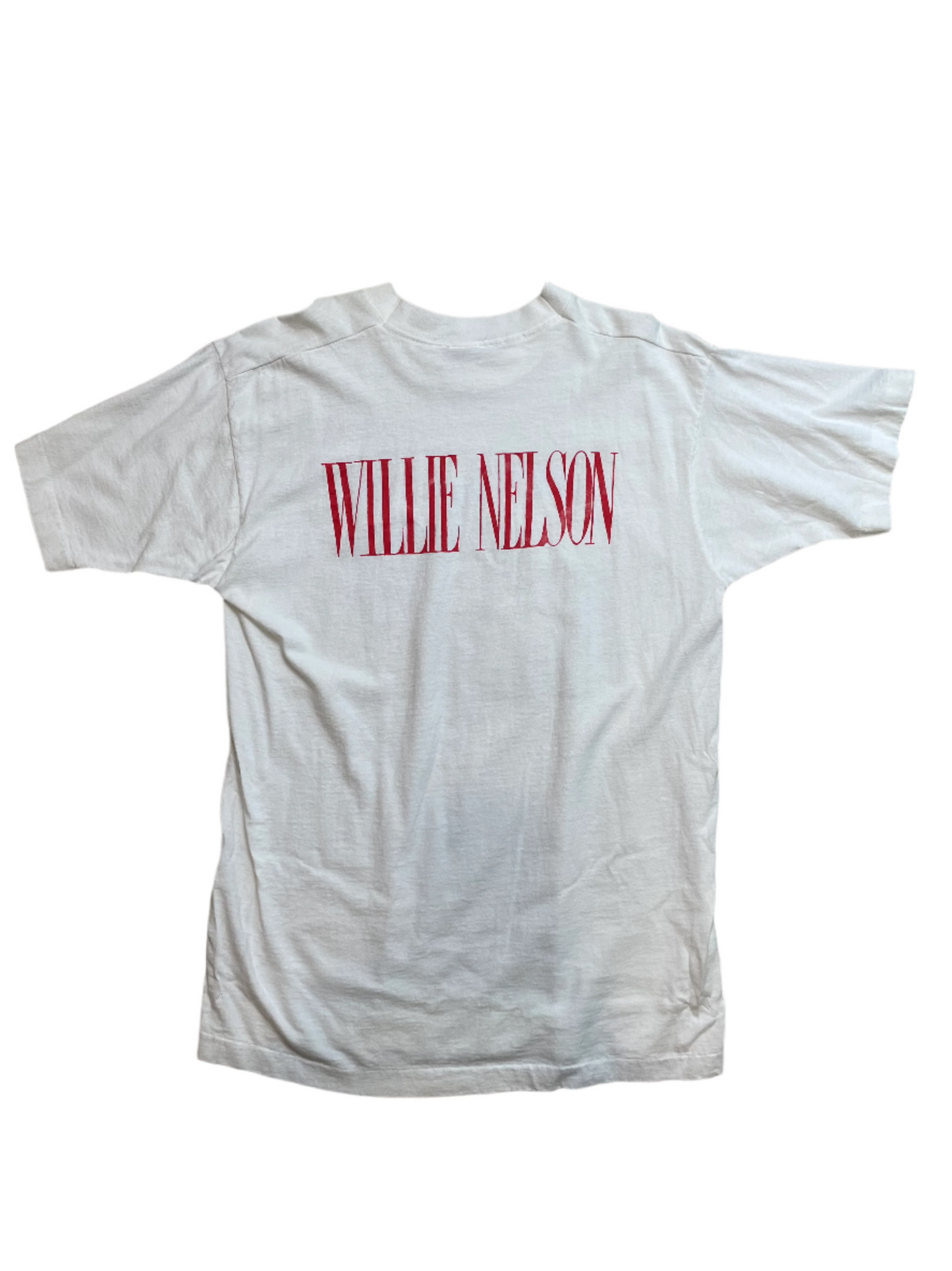 '91 Vintage Willie Nelson IRS Tapes Wht T-Shirt - LRG