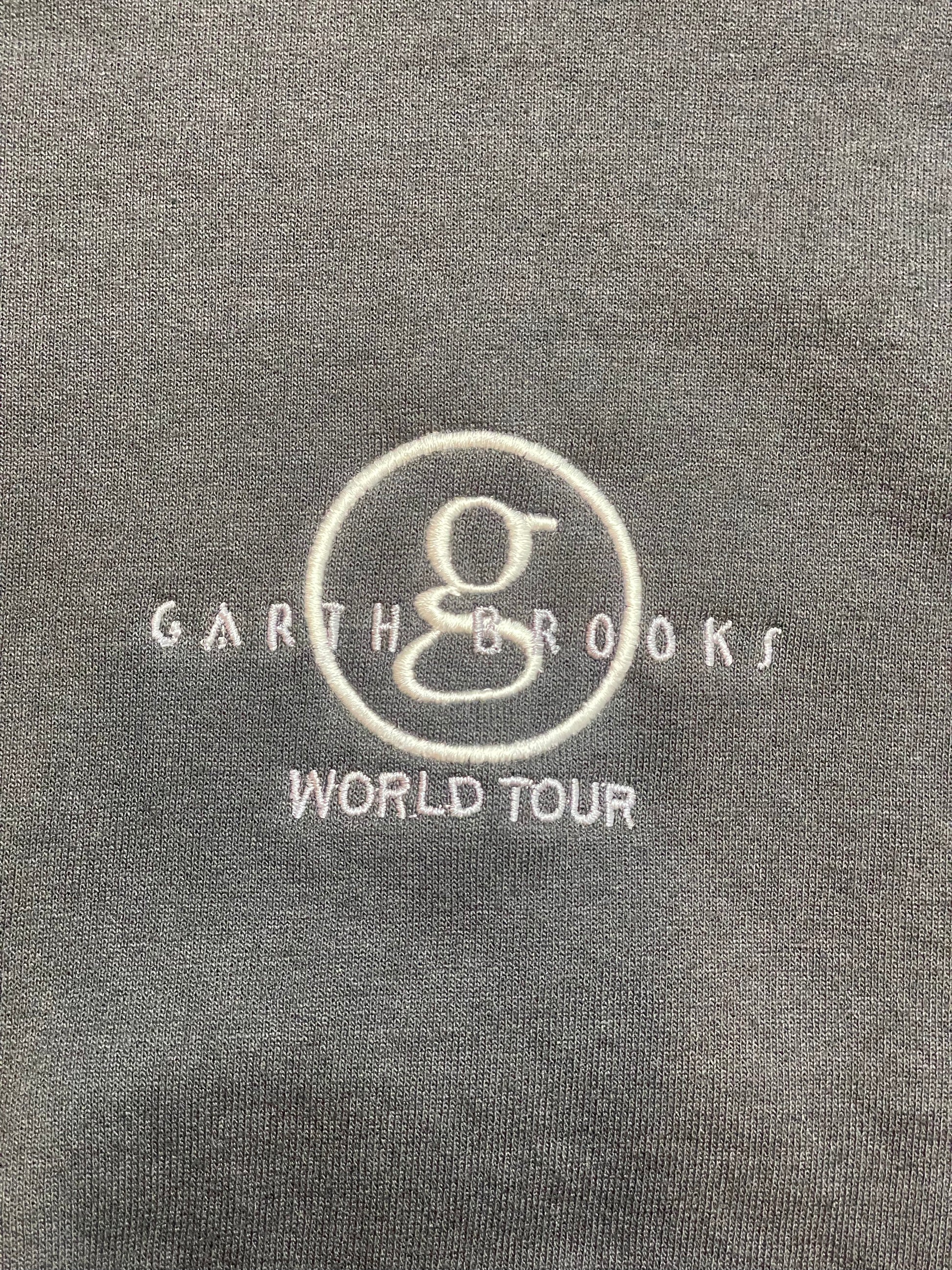 Vintage Garth Brooks World Tour Blk Sweatshirt - 2XL