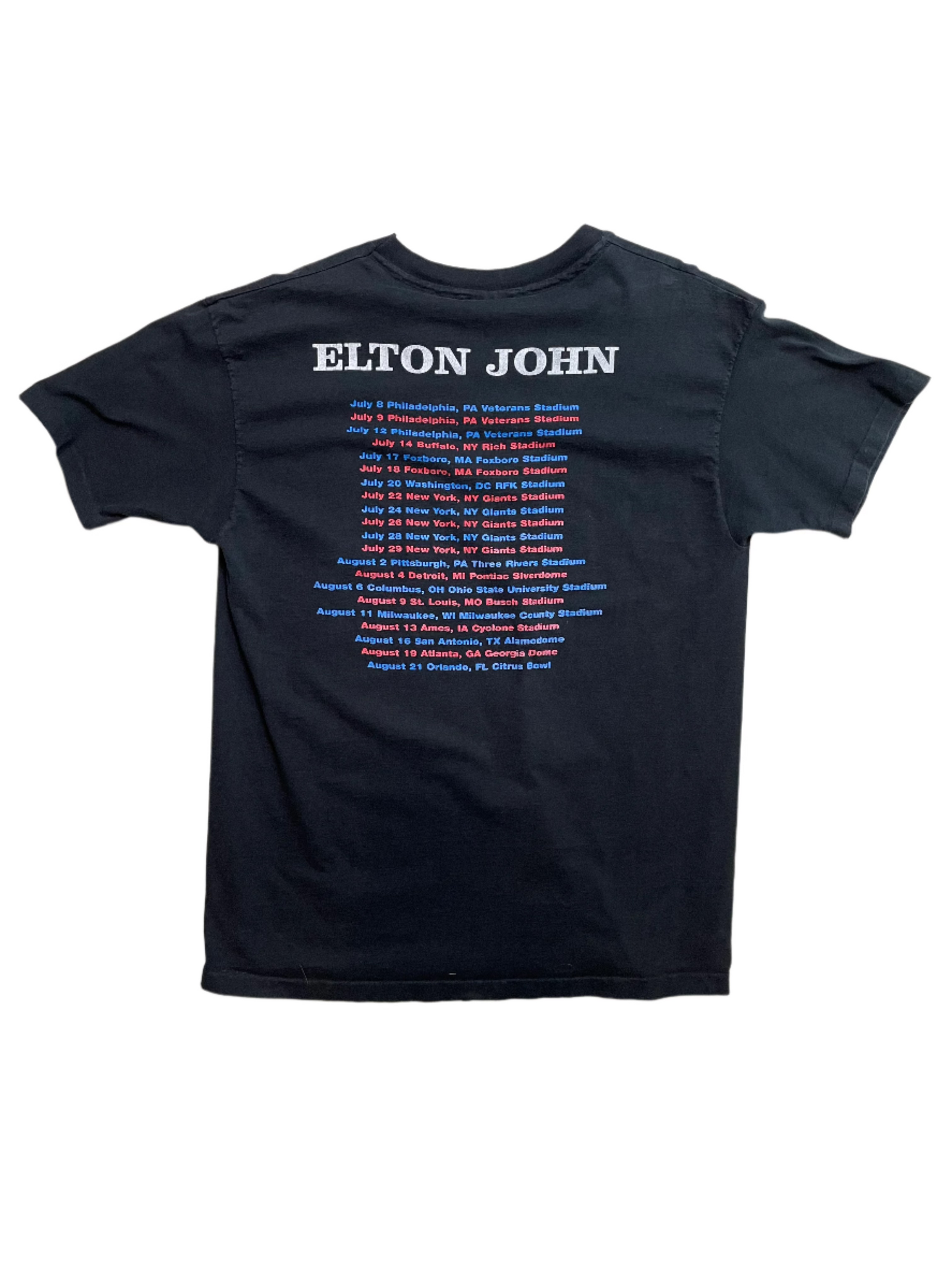 '94 Vintage Elton John Tour Black T-Shirt - XL