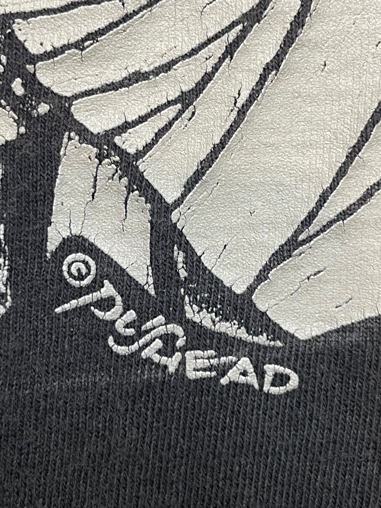 '93 Vintage Pushead Skeleton Mummy Grey T-Shirt - XXS