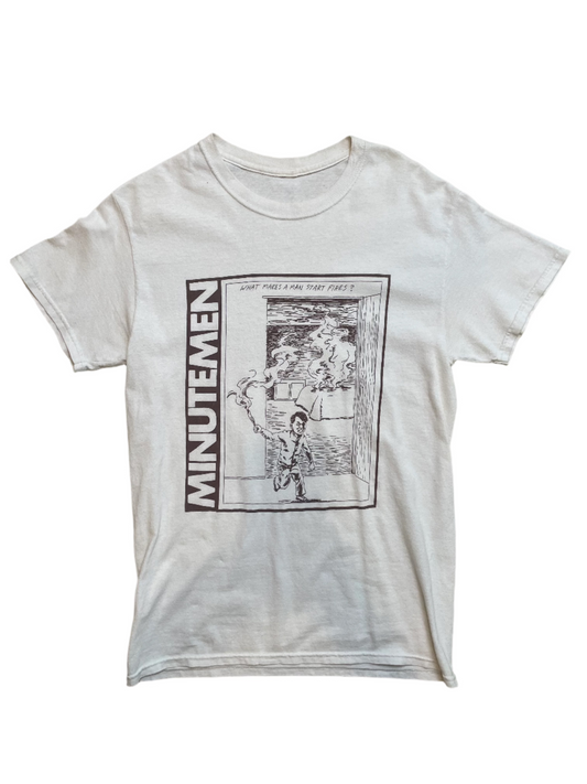 '90s Vintage Minutemen "Fire" White T-Shirt - SML