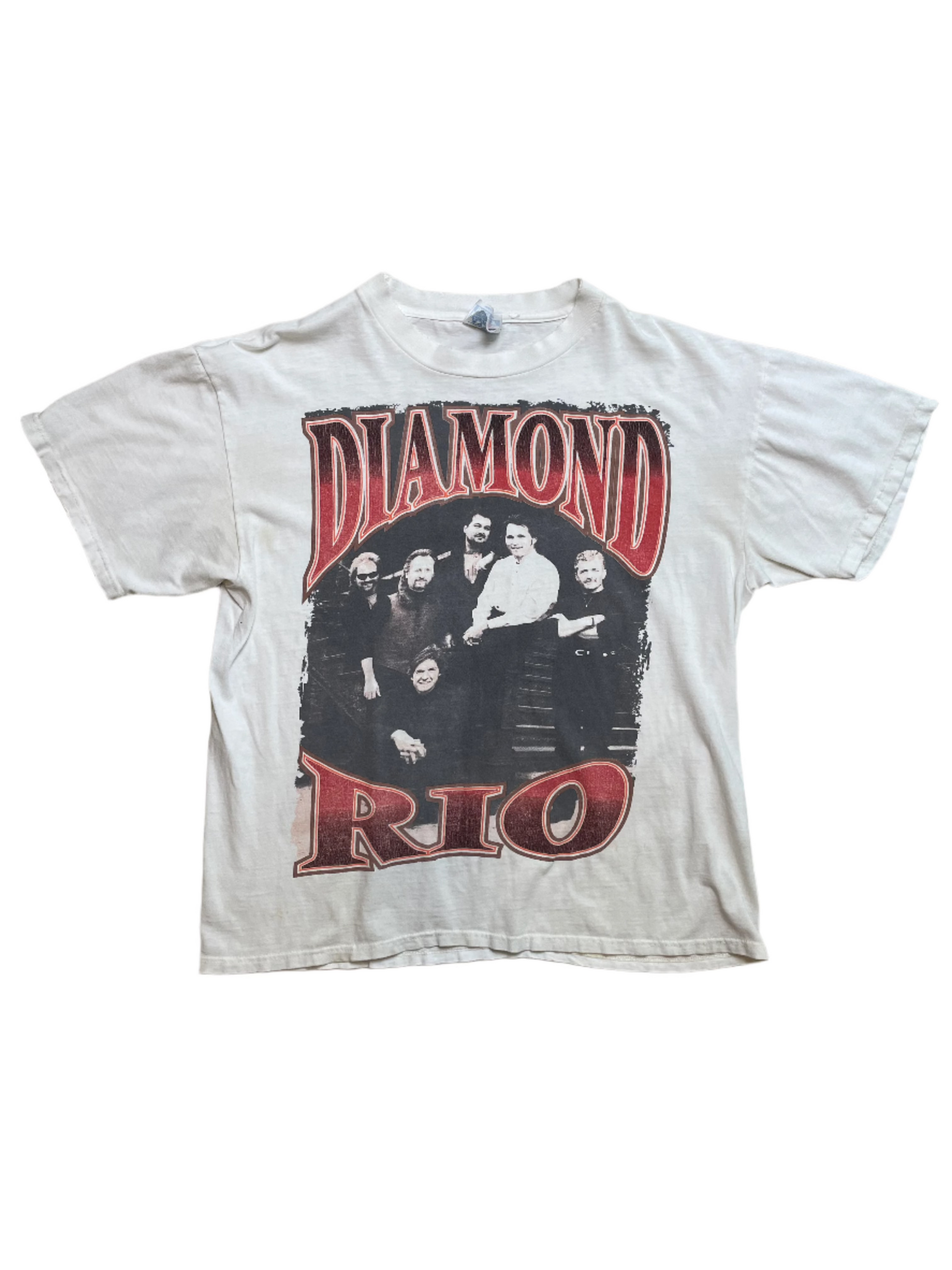 '90s Vintage Diamond Rio White T-Shirt - XL