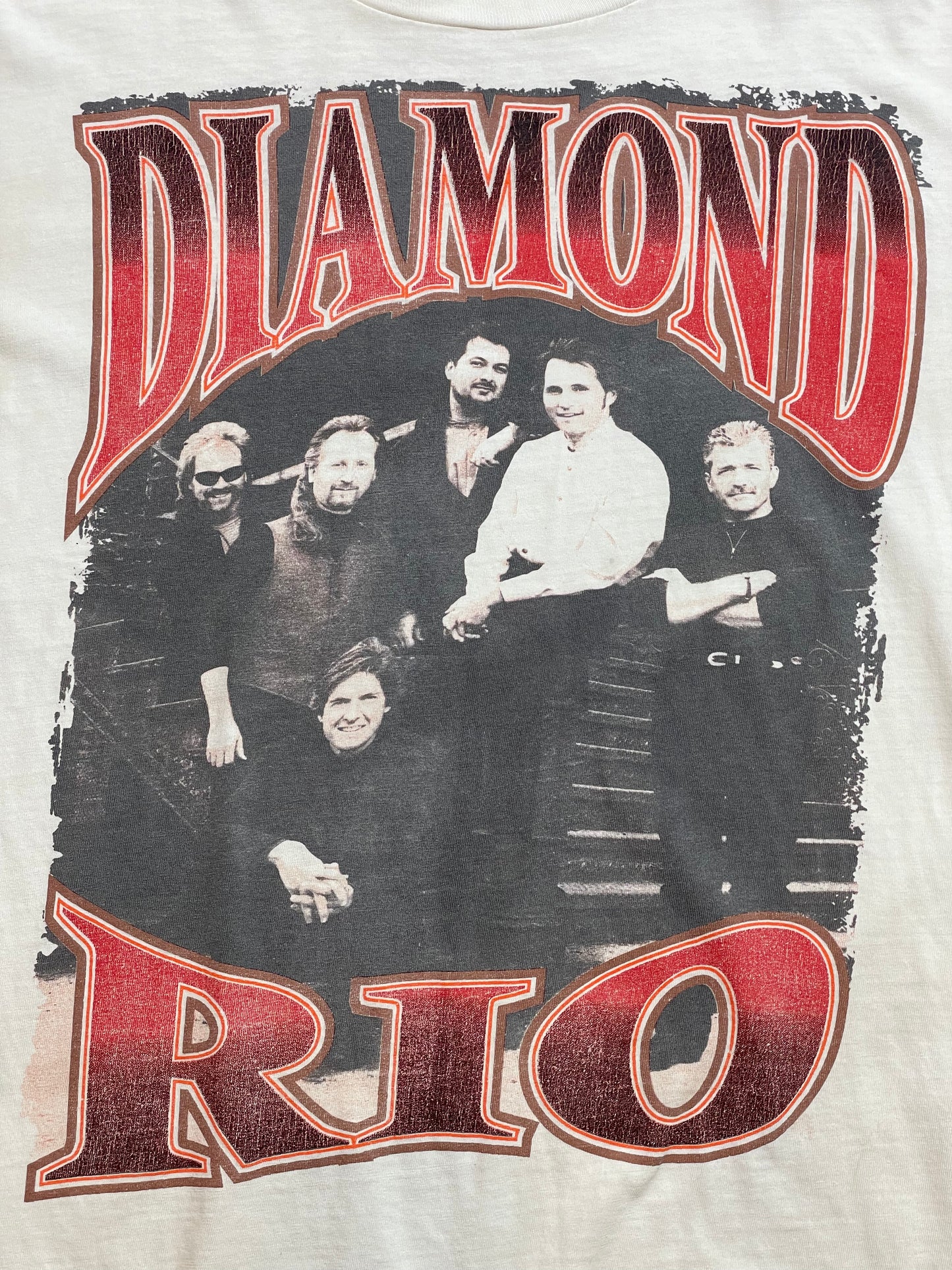 '90s Vintage Diamond Rio White T-Shirt - XL