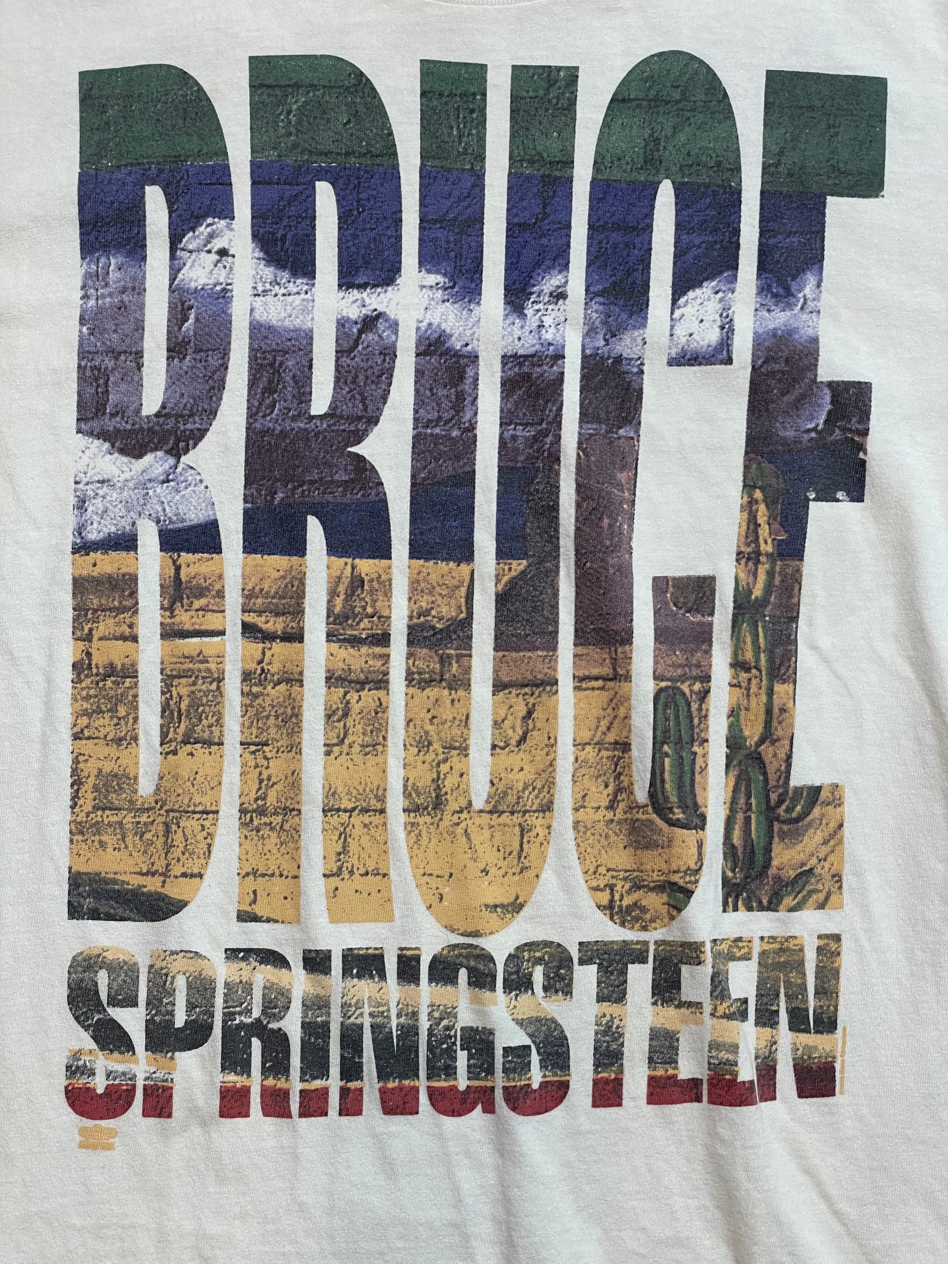 '92 Vintage Bruce Springsteen World Tour White T-Shirt - LRG/XL