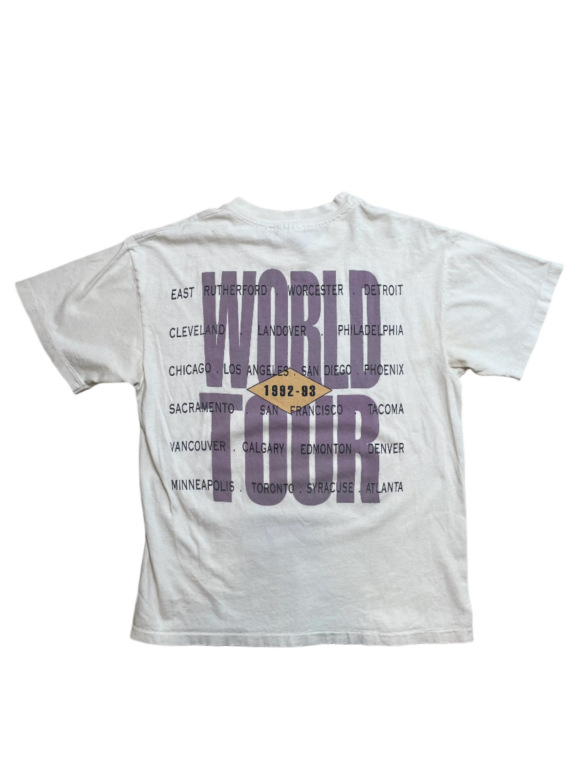 '92 Vintage Bruce Springsteen World Tour White T-Shirt - LRG/XL