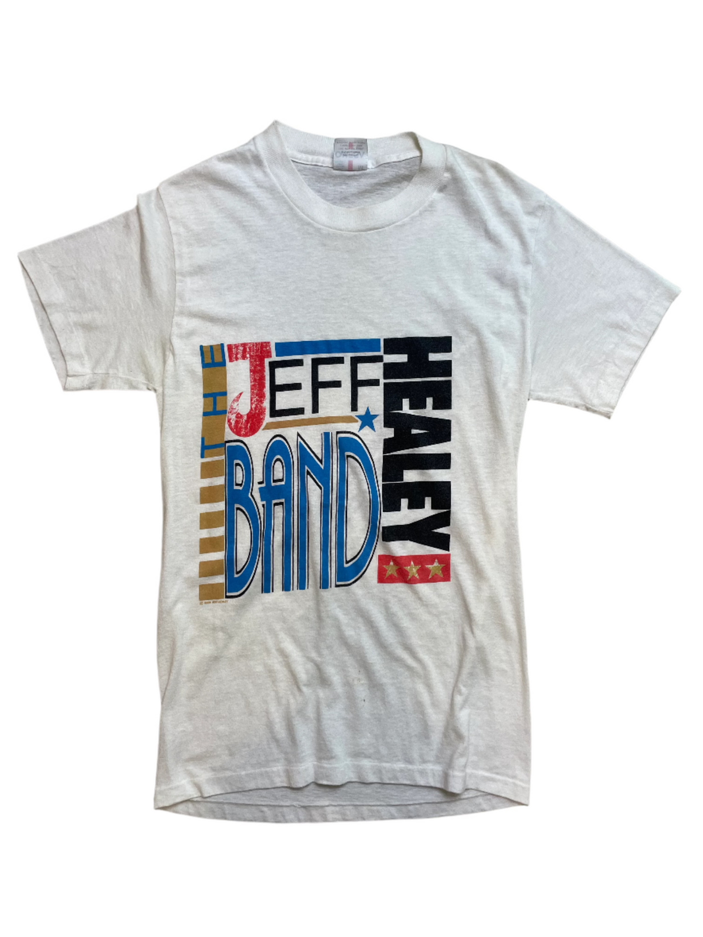 Vintage Jeff Healey Band White T-Shirt - XS