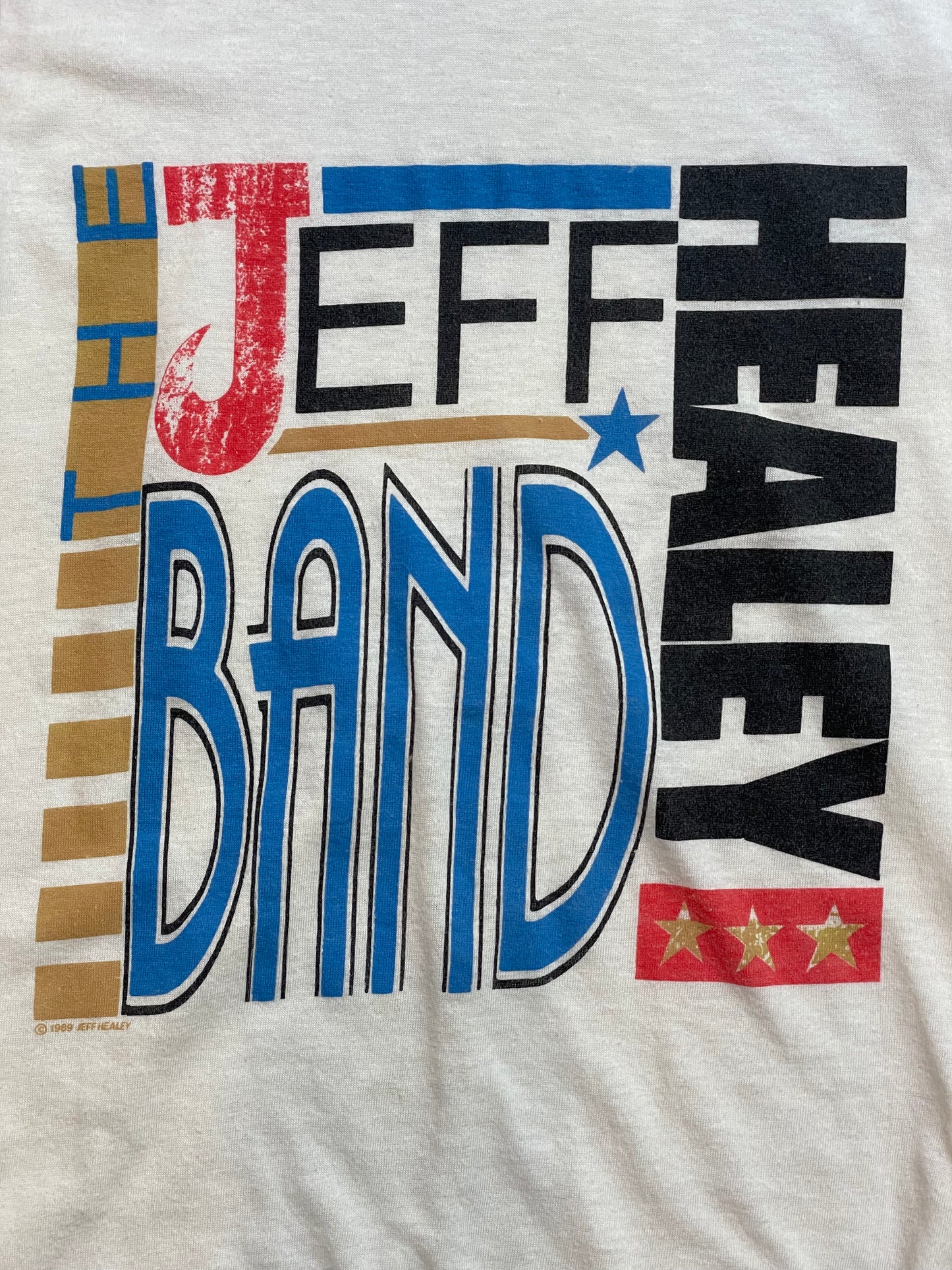 Vintage Jeff Healey Band White T-Shirt - XS