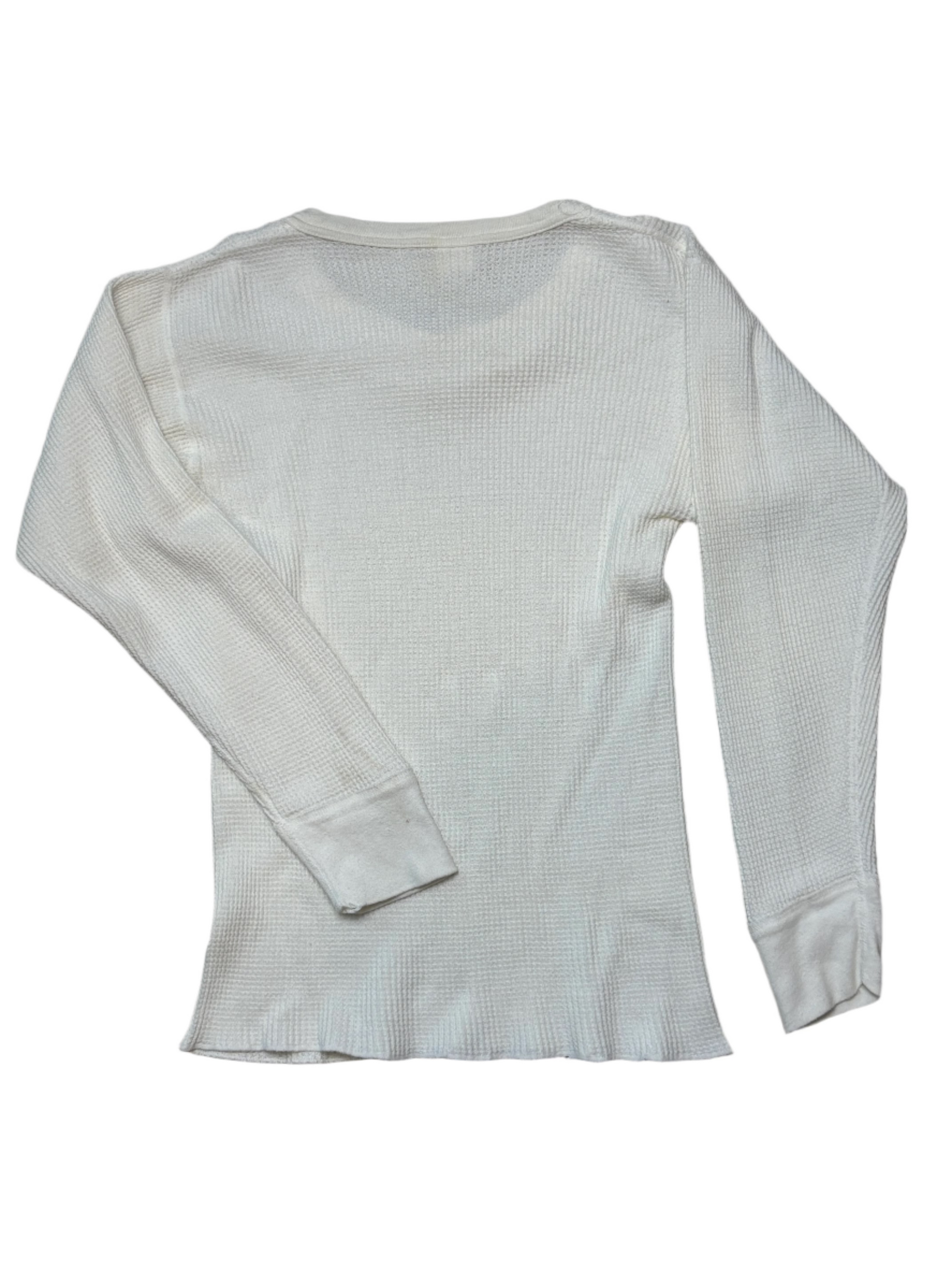 '60s Vintage VanCort Ivory Thermal LS Shirt - XS