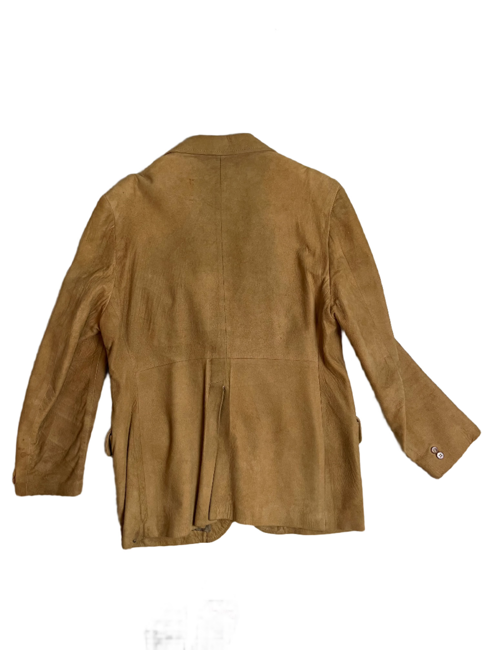 '70s/80s Vintage Tan Suede Jacket - XL