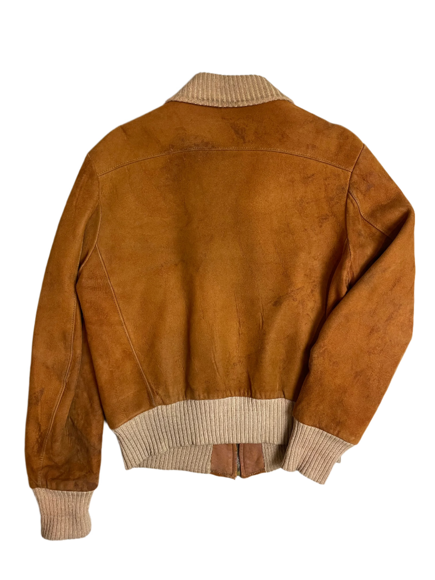 *AS-IS* '50s Vintage Camel Suede Quilon Jacket - XL