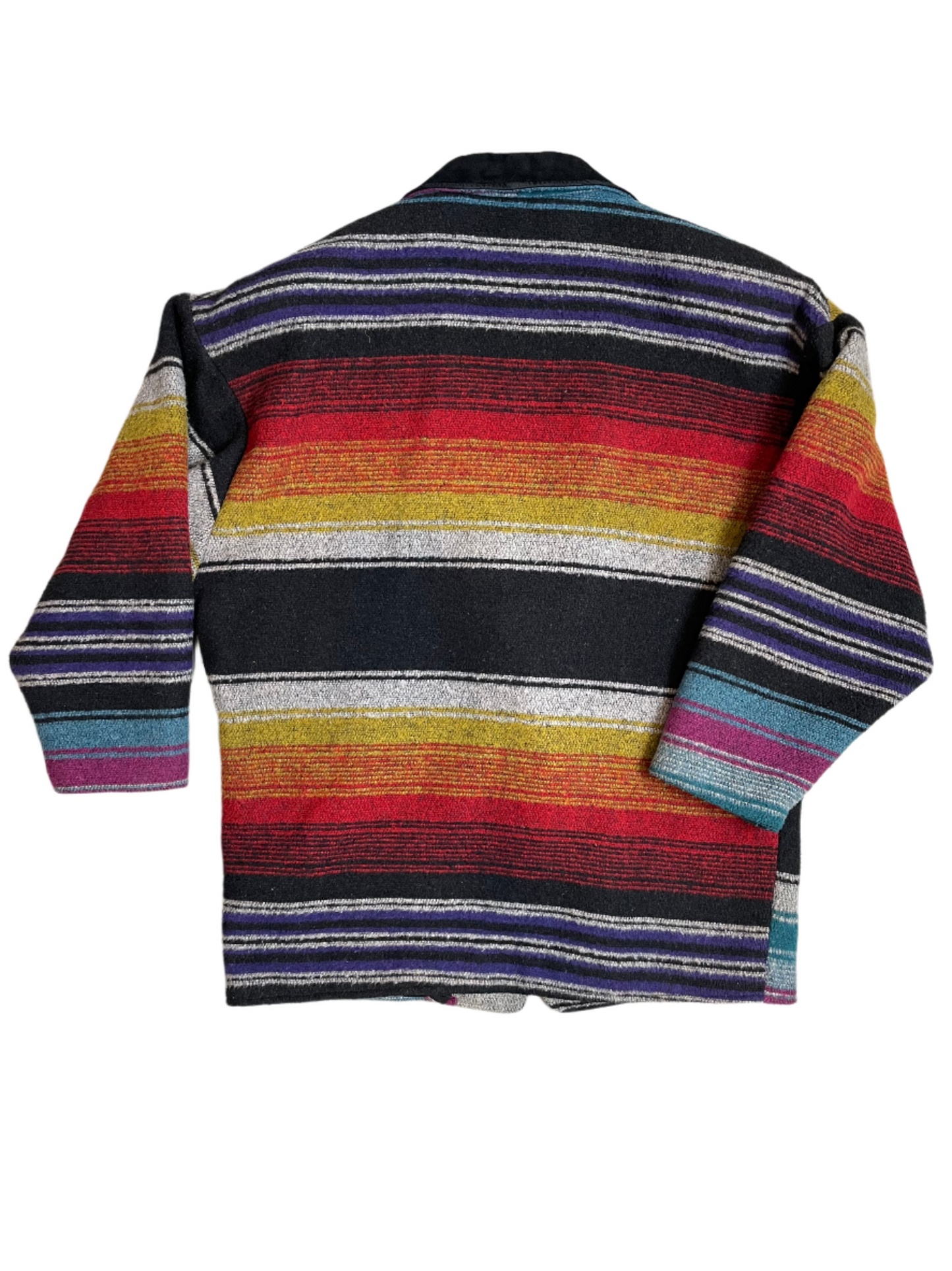 Striped Blanket Jacket w/Vent Pockets - 2XL