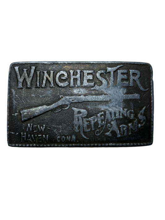 Vintage Silver rectangle Winchester New Haven Buckle