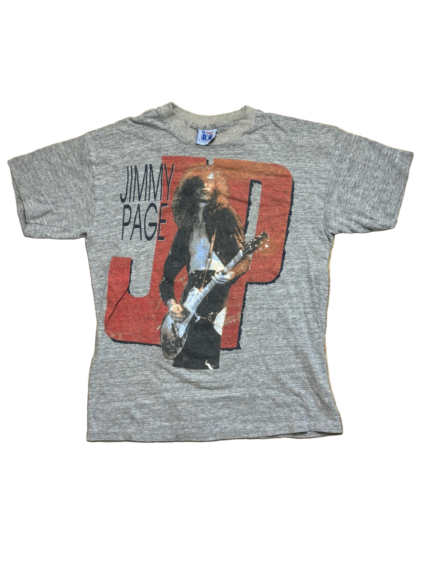 1988 Vintage Grey Jimmy Page T-Shirt - SML