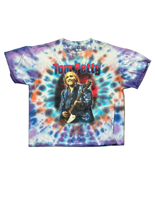 2002 Vintage Tie-Dye Tom Petty Heart Breakers Tour T-Shirt - XL