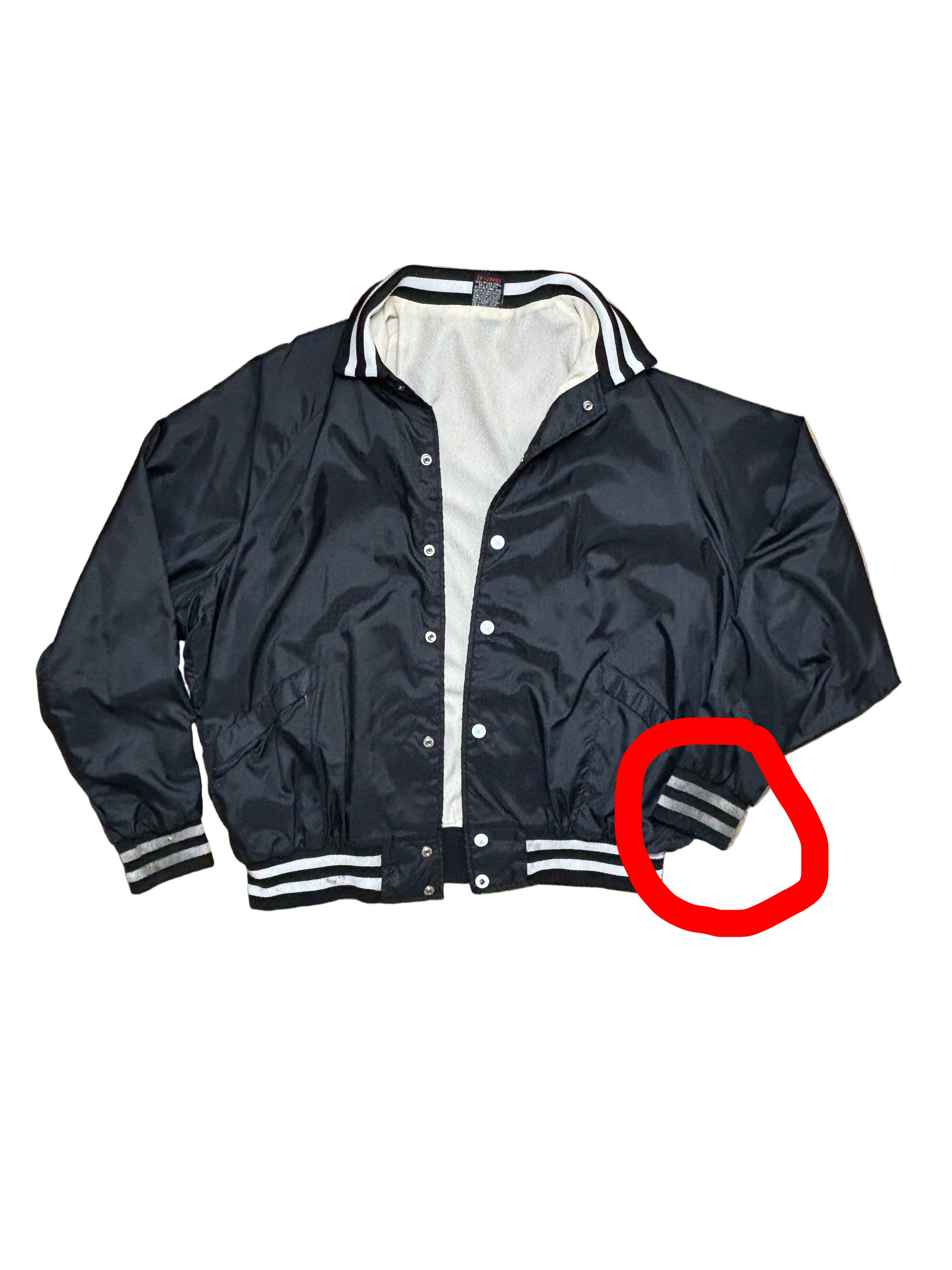 Vintage Black "The Cellar Fort Worth Texas" Wizard Satin Bomber Jacket - 3XL